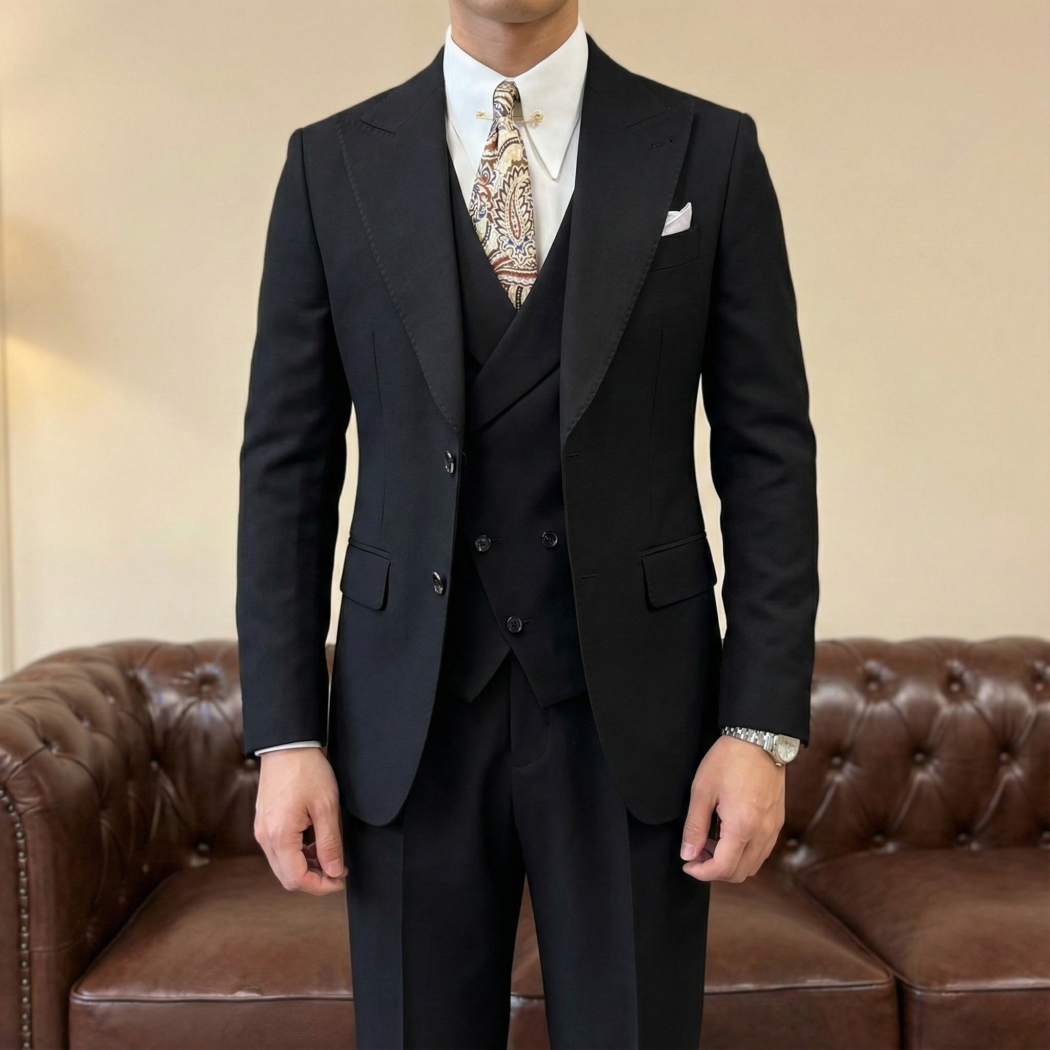 Blazer Milano Đen Thường_thumbnail_5