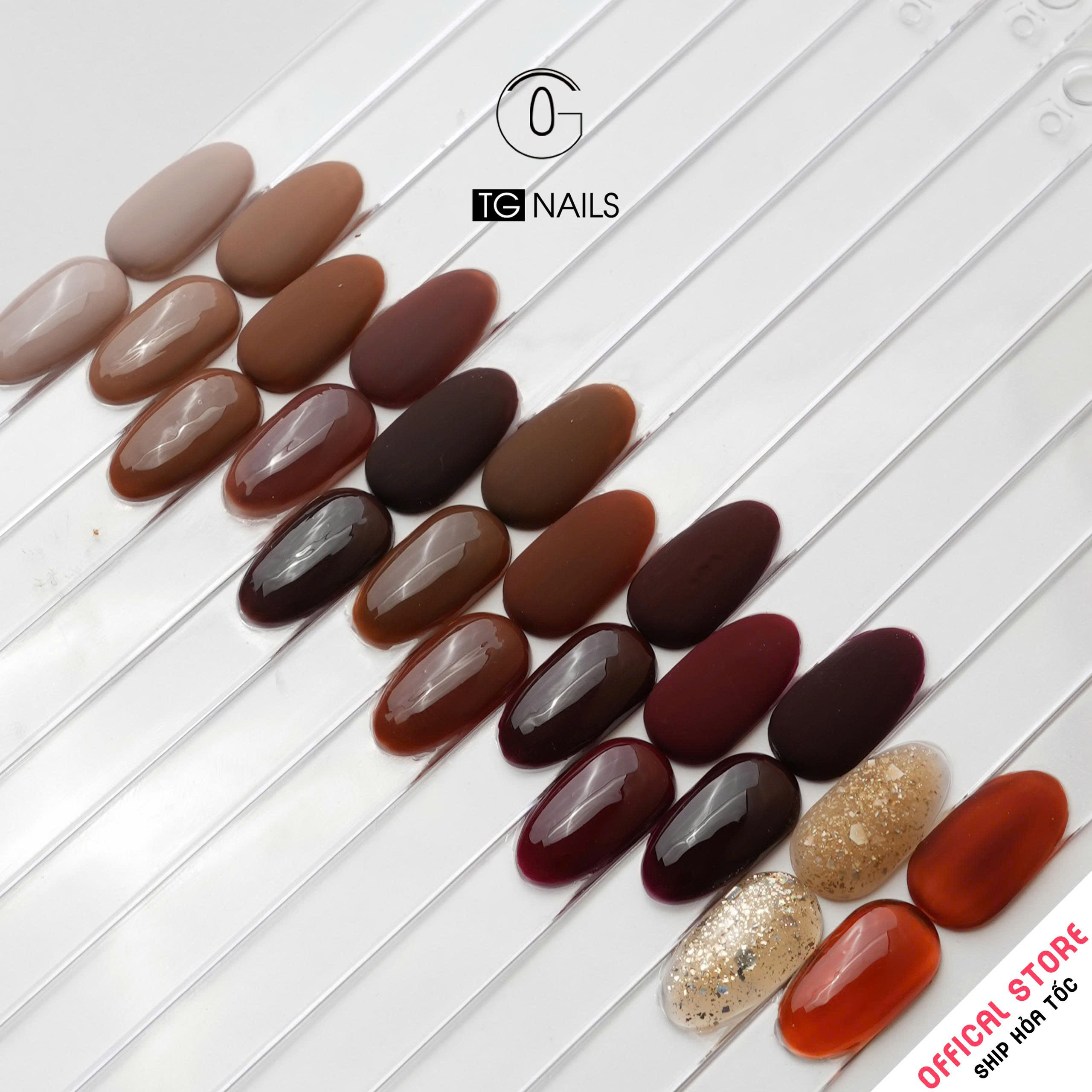 ComBo 12 màu Nâu Socola TG Nails kèm bảng màu_thumbnail_3