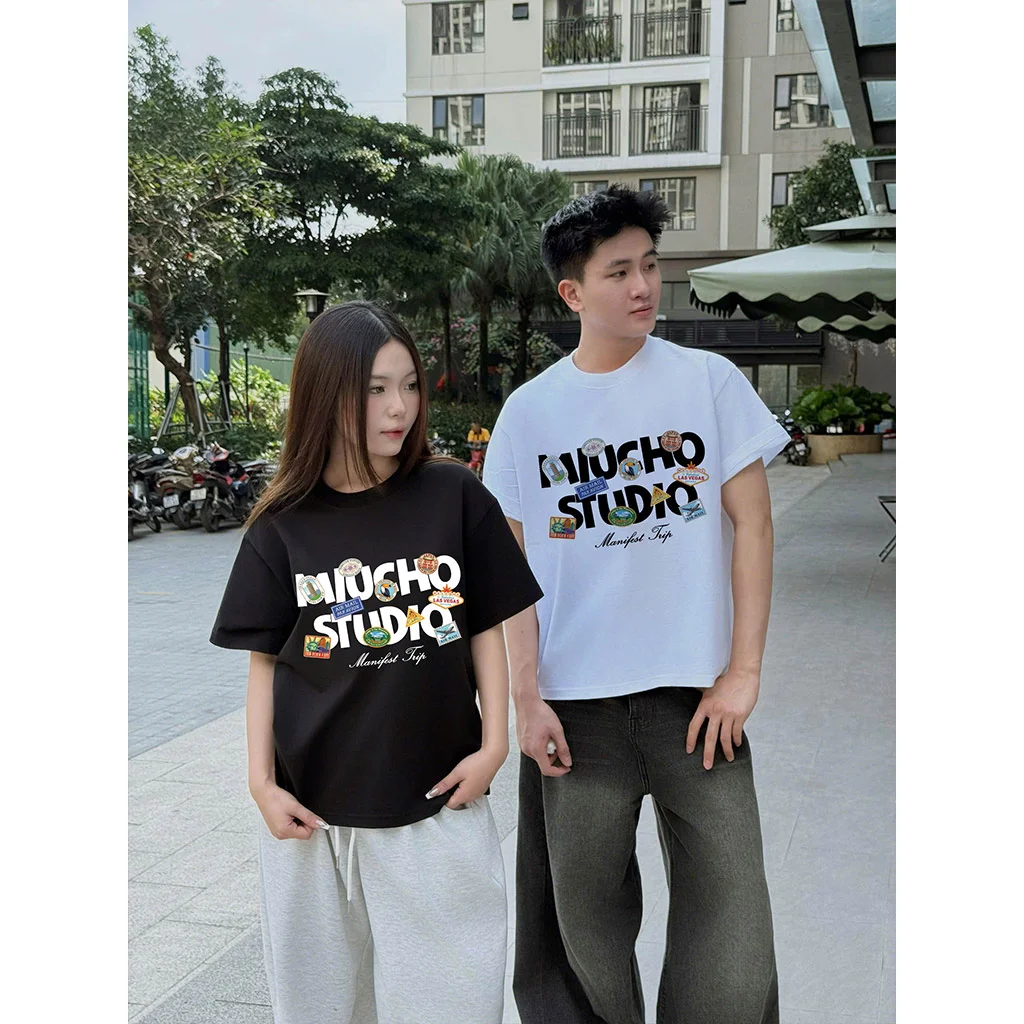 Áo thun Tết Bính Ngọ boxy nam nữ Miucho vải thoáng mát đứng form cổ tròn in mix 3011_thumbnail_3