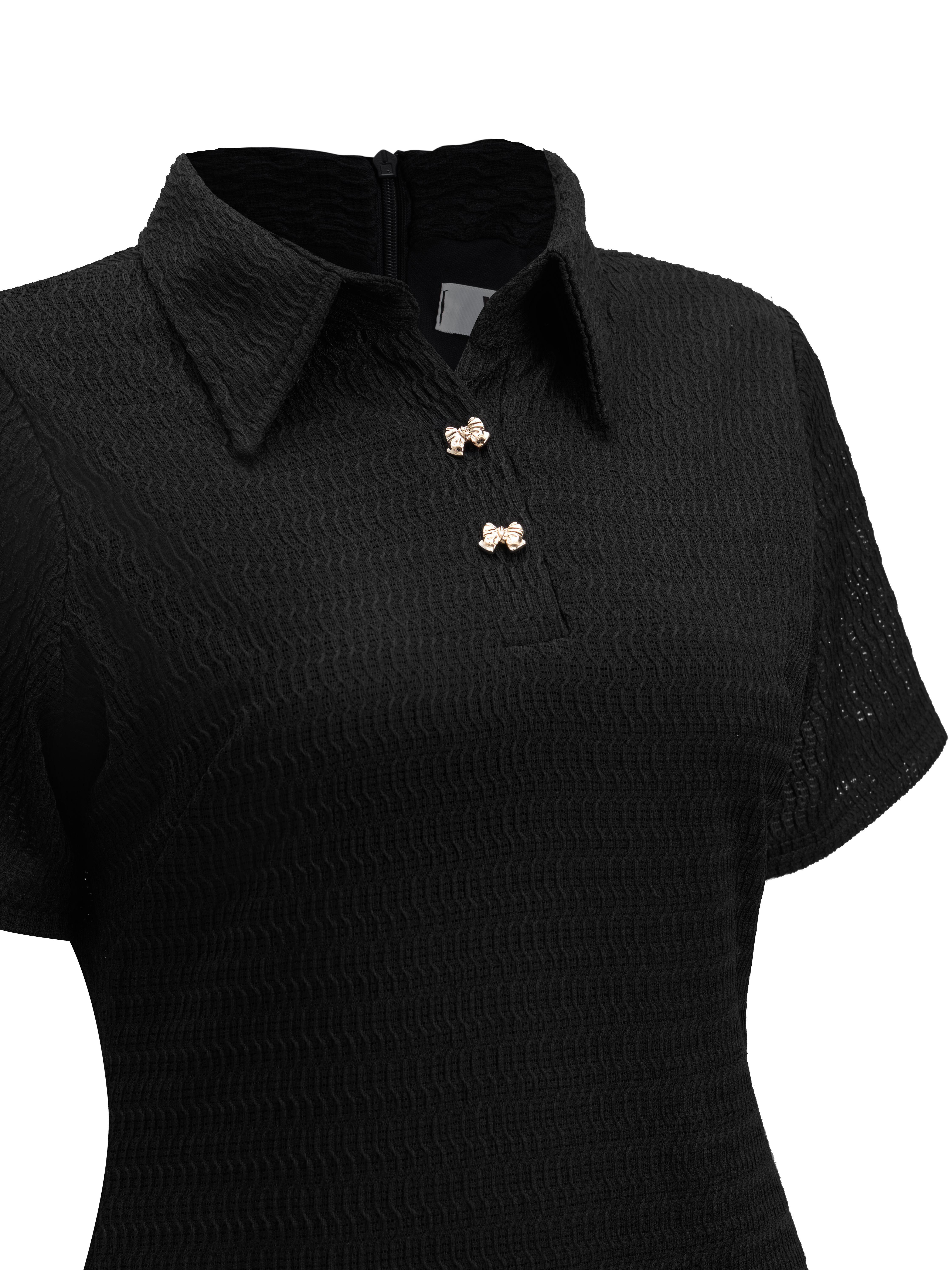 BIGSIZE - Đầm dáng A thun sọc kiểu V-DA199_thumbnail_3