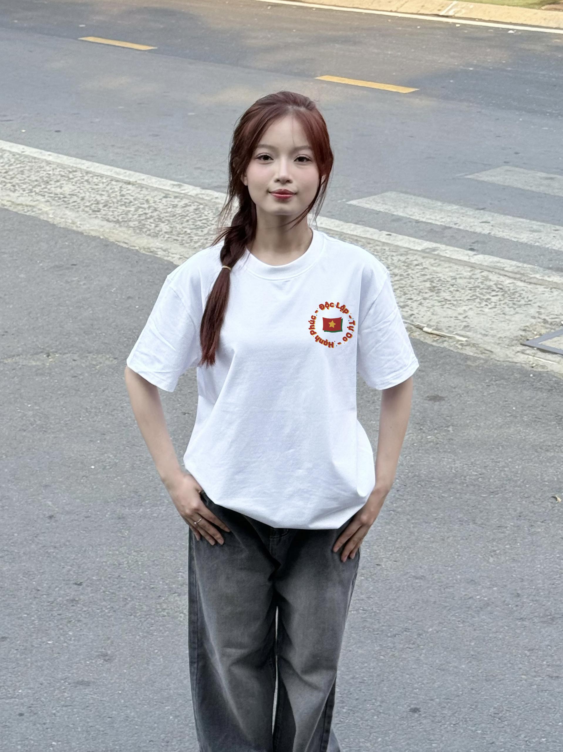 Áo thun local brand Việt Nam tôi yêu 2174 Miucho cổ tròn vải cotton 4c 220gsm thoáng mát in mix_thumbnail_5