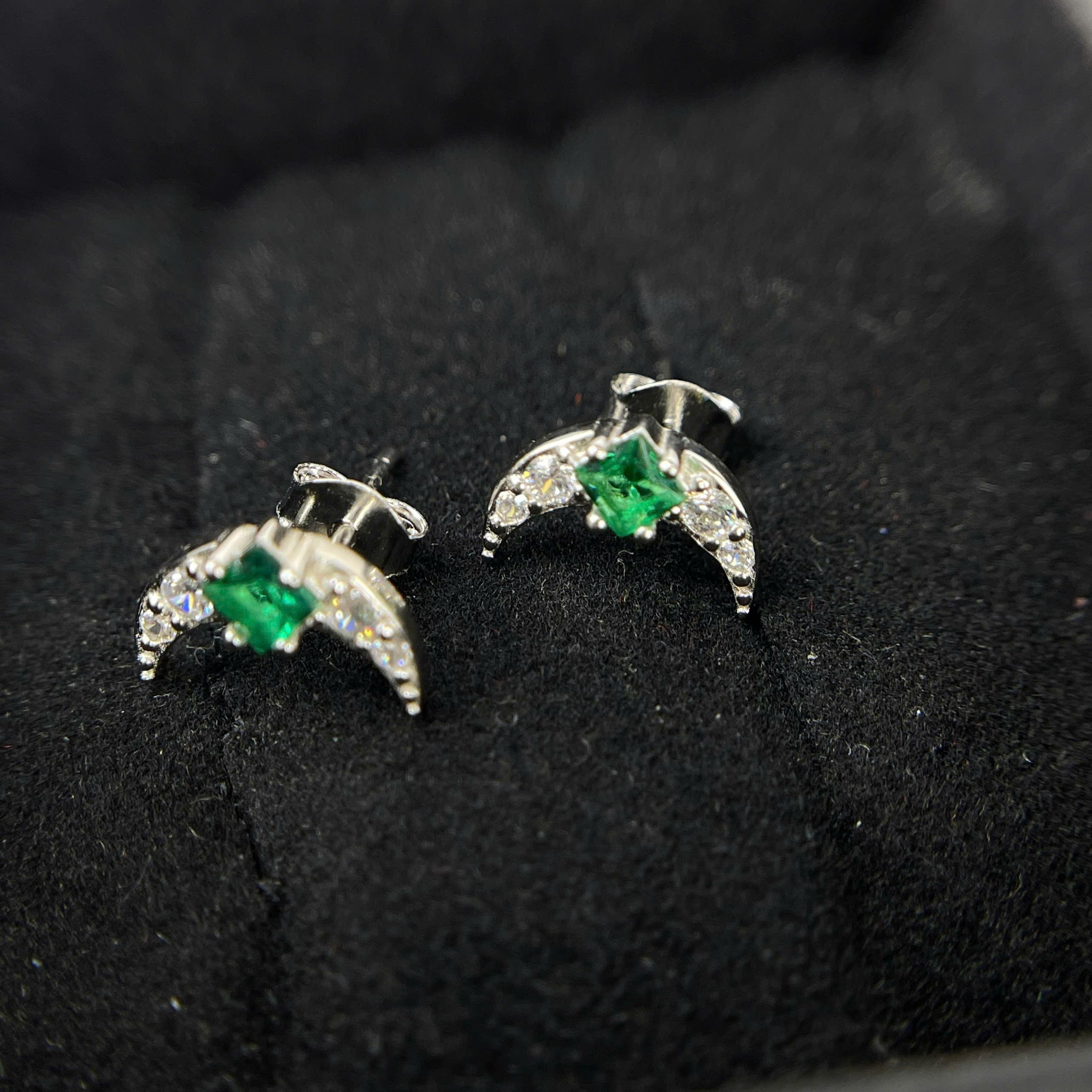 Khuyên kiểu bạc mặt trăng xanh lá xi bạch kim_thumbnail_2