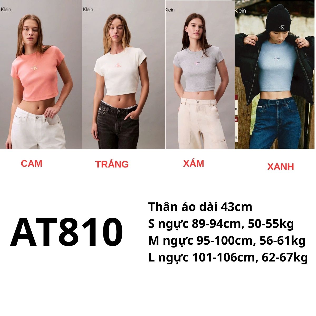 AT810 ÁO THUN CROP C-K