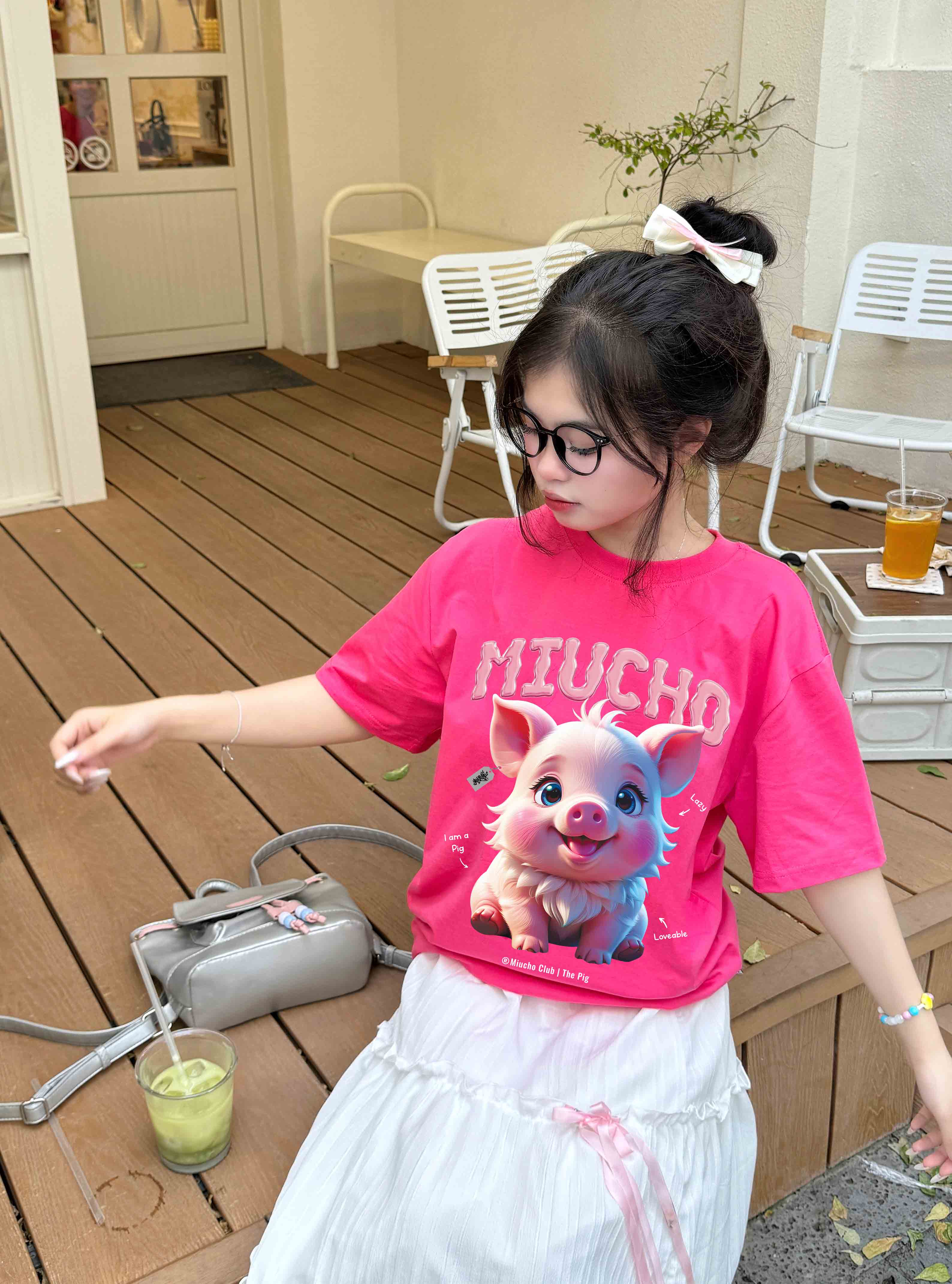 Áo thun form rộng 12 con giáp tuổi Hợi (tuổi heo) ATD1242 Miucho tay ngắn cổ tròn in mix_thumbnail_9