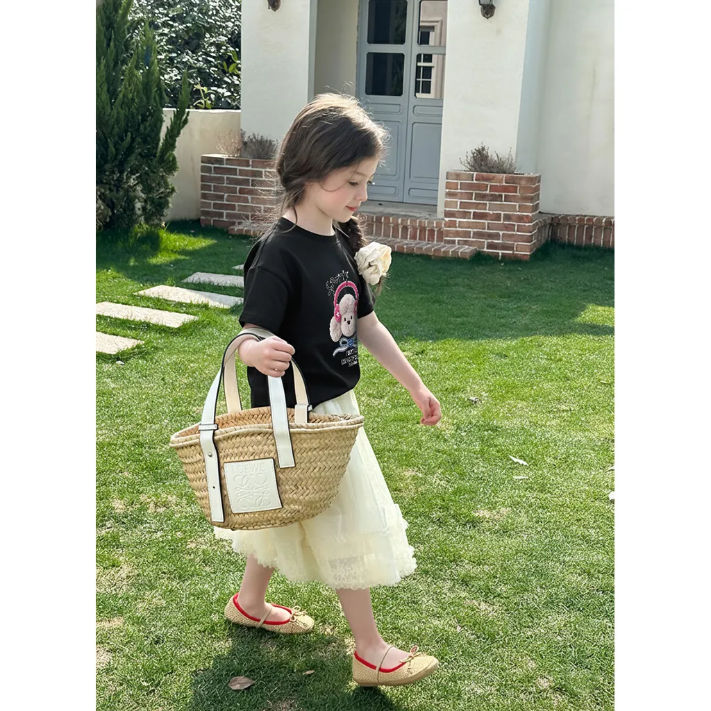 Áo thun cho bé gái dễ thương Kado vải cotton co giãn thoáng mát thoải mái thấm hút tốt 2929_thumbnail_6