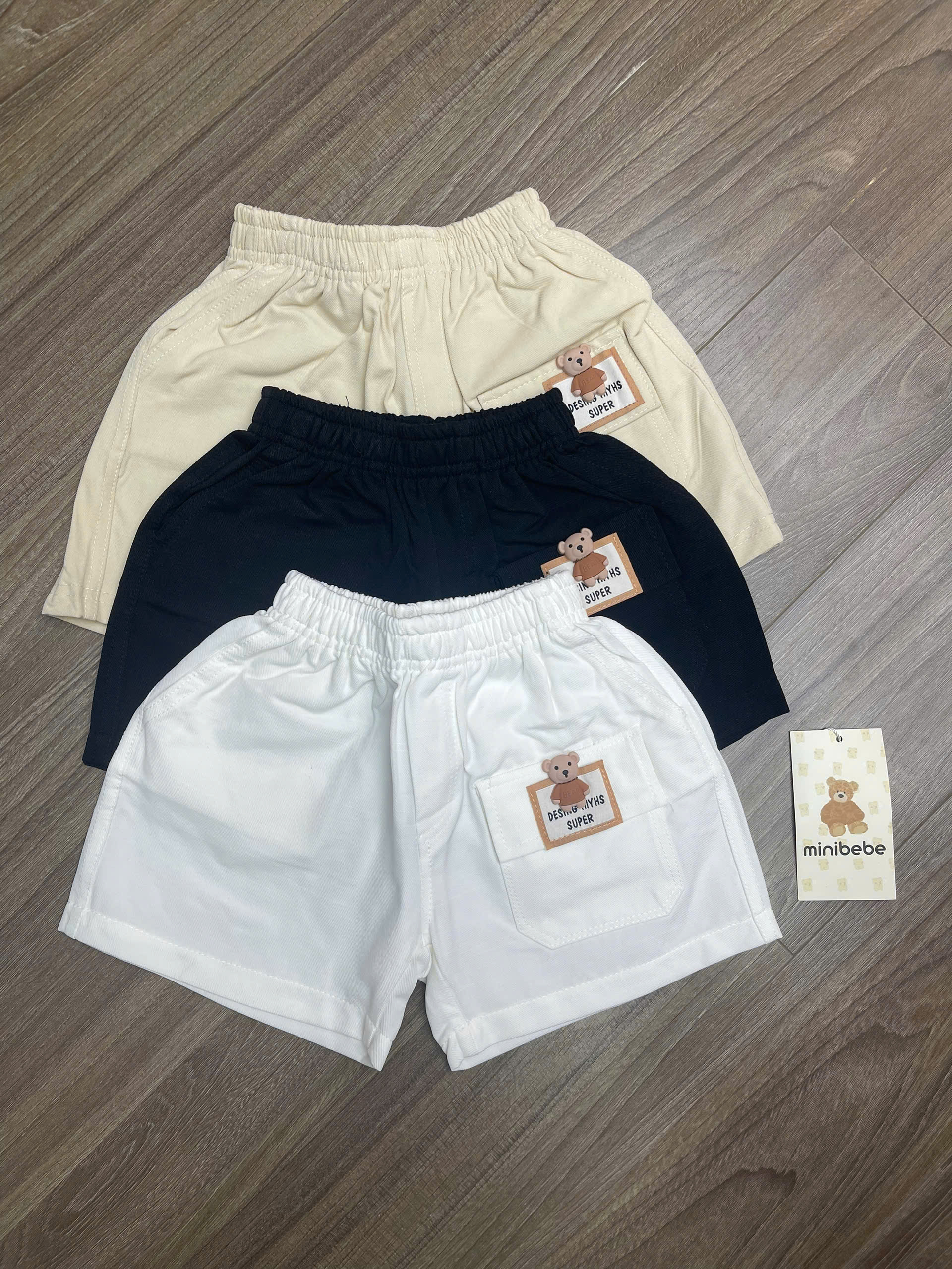 E49 SET 3 QUẦN 3 MÀU GẤU DESING- A107.70