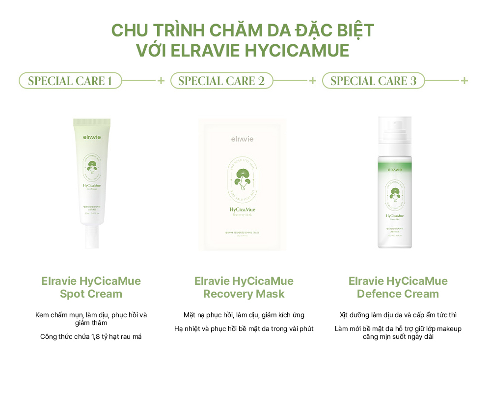 Kem dưỡng ẩm phục hồi giảm dầu mụn và bảo vệ da elravie HyCicaMue Defence Cream 50ml_thumbnail_12
