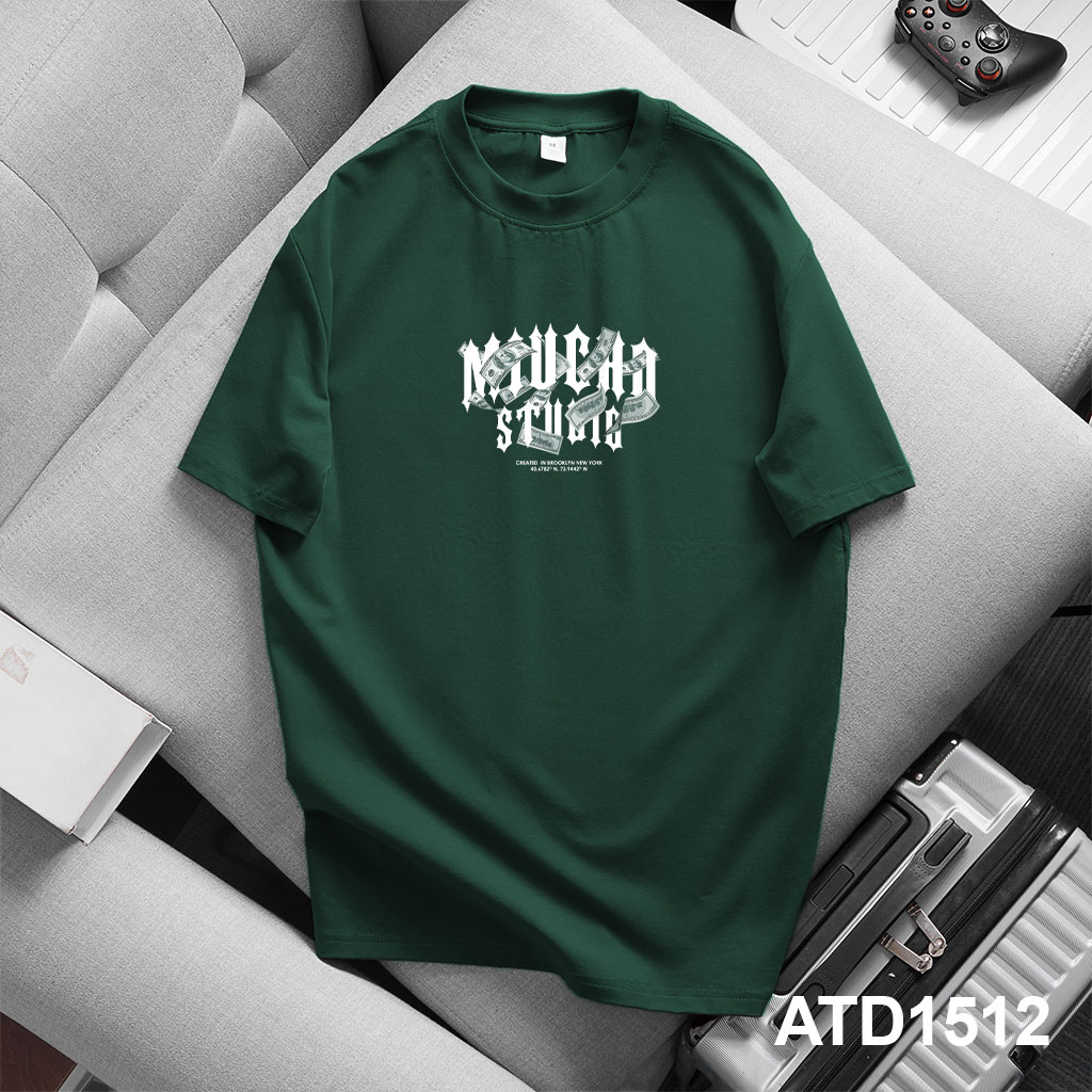 Áo phông form rộng basic local brand ATD1512 Miucho Iconic vải cotton thoáng mát cổ tròn in graphic_thumbnail_8