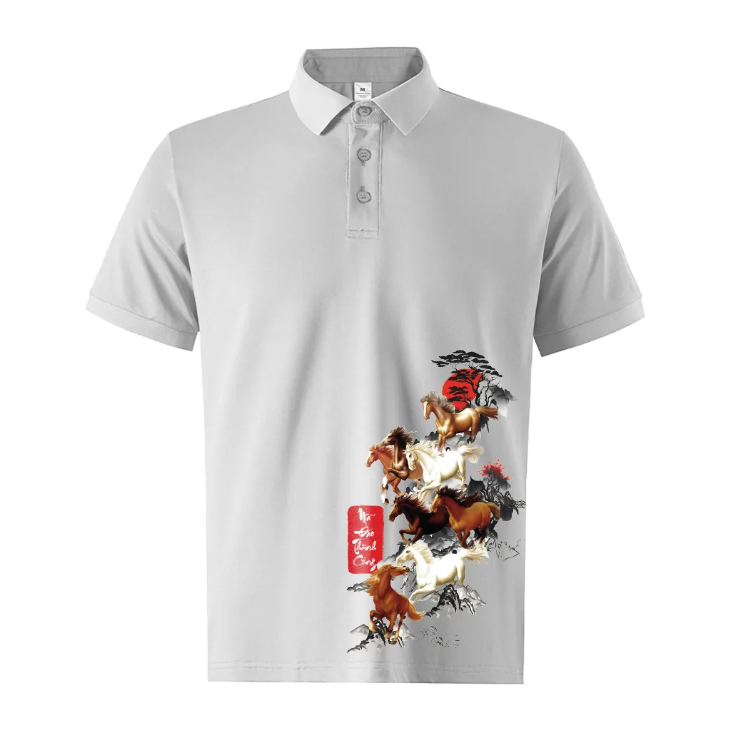 Áo polo Tết Bính Ngọ cá sấu Miucho Iconic tay ngắn cổ trụ form vừa vải poly thoáng mát 2996_thumbnail_12