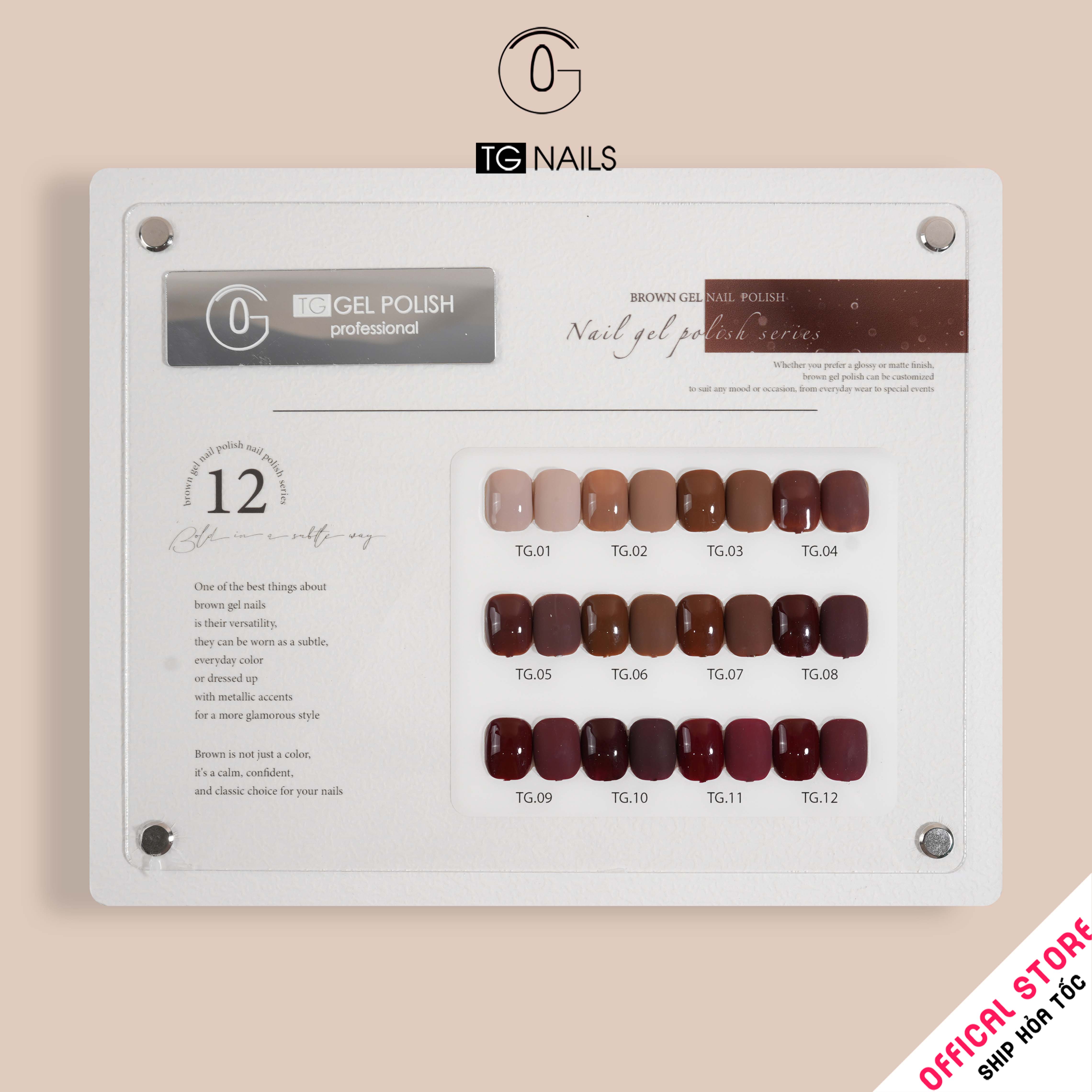 Set sơn gel 12 màu Nâu N-TC12 TG_thumbnail_5