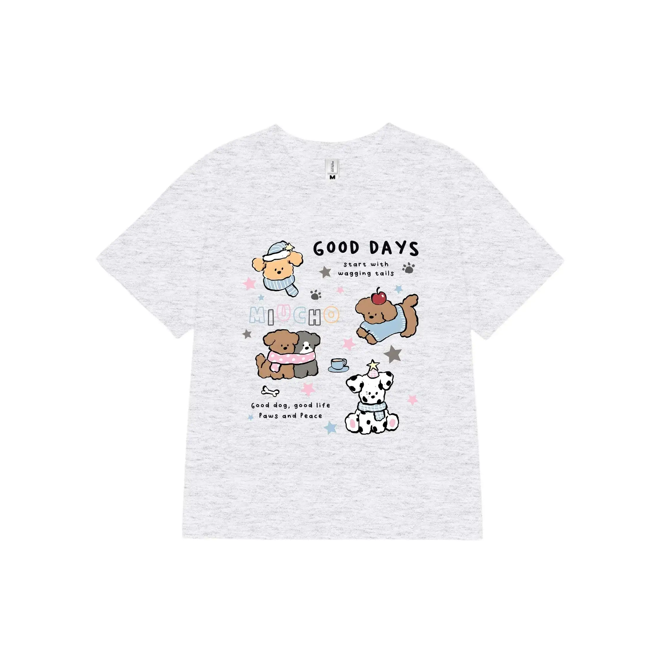 Áo baby tee nữ Miucho vải cotton 2 chiều dày dặn thoáng mát Good Days in mix nhiều màu 2739_thumbnail_0