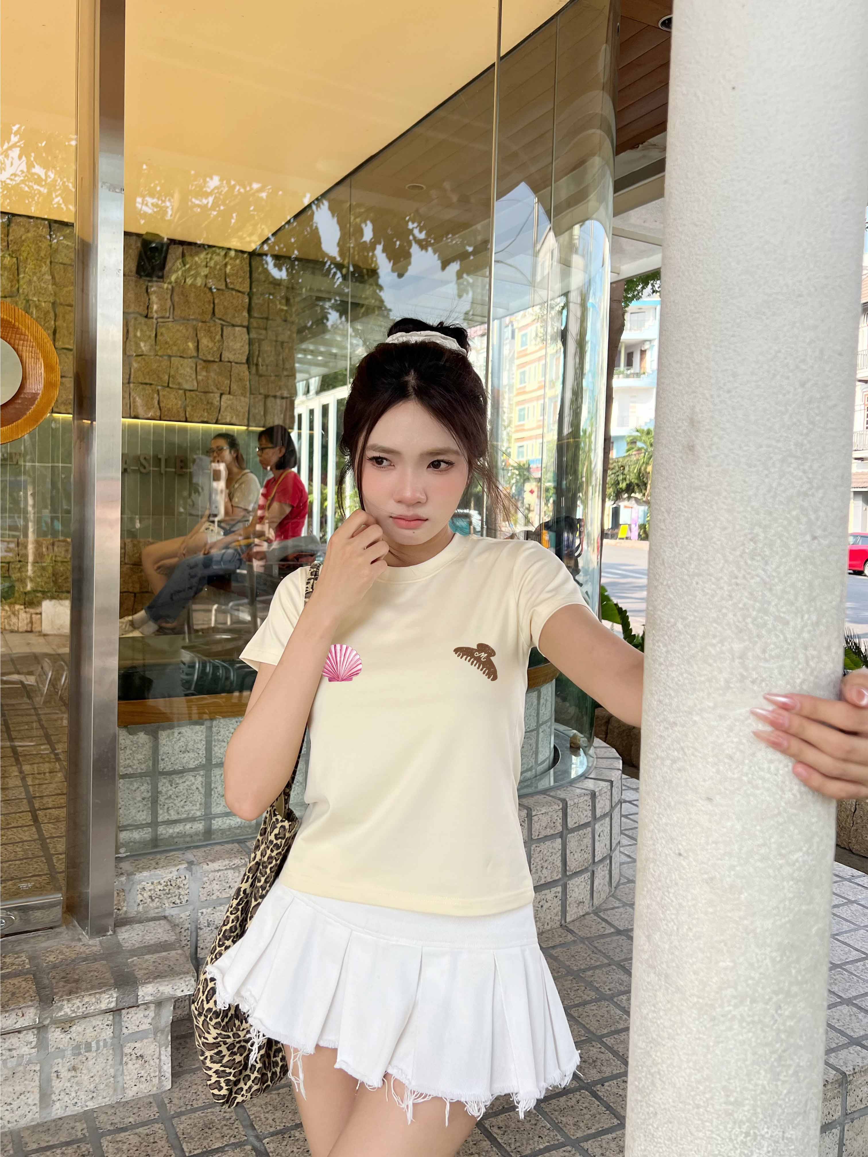 Áo baby tee ôm body hè biển 2192 Miucho cổ tròn vải cotton 4c thoáng mát in mix_thumbnail_3