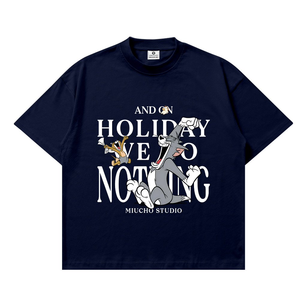 Áo thun Tết form boxy nam nữ Miucho vải mềm mại thấm hút tốt y2k Tom & Jerry 2951_thumbnail_11