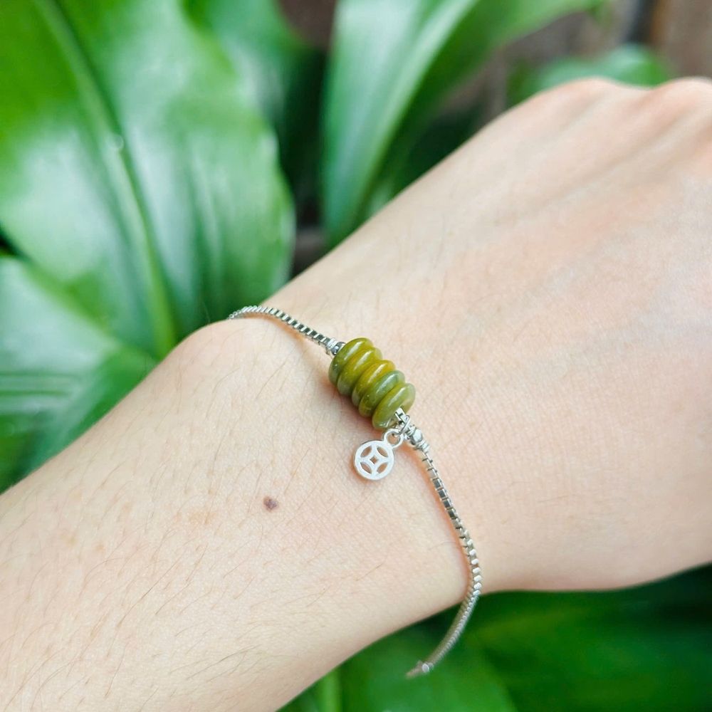 PT140 - Lắc tay bạc ngũ điếu kim tiền đá phong thủy_thumbnail_6