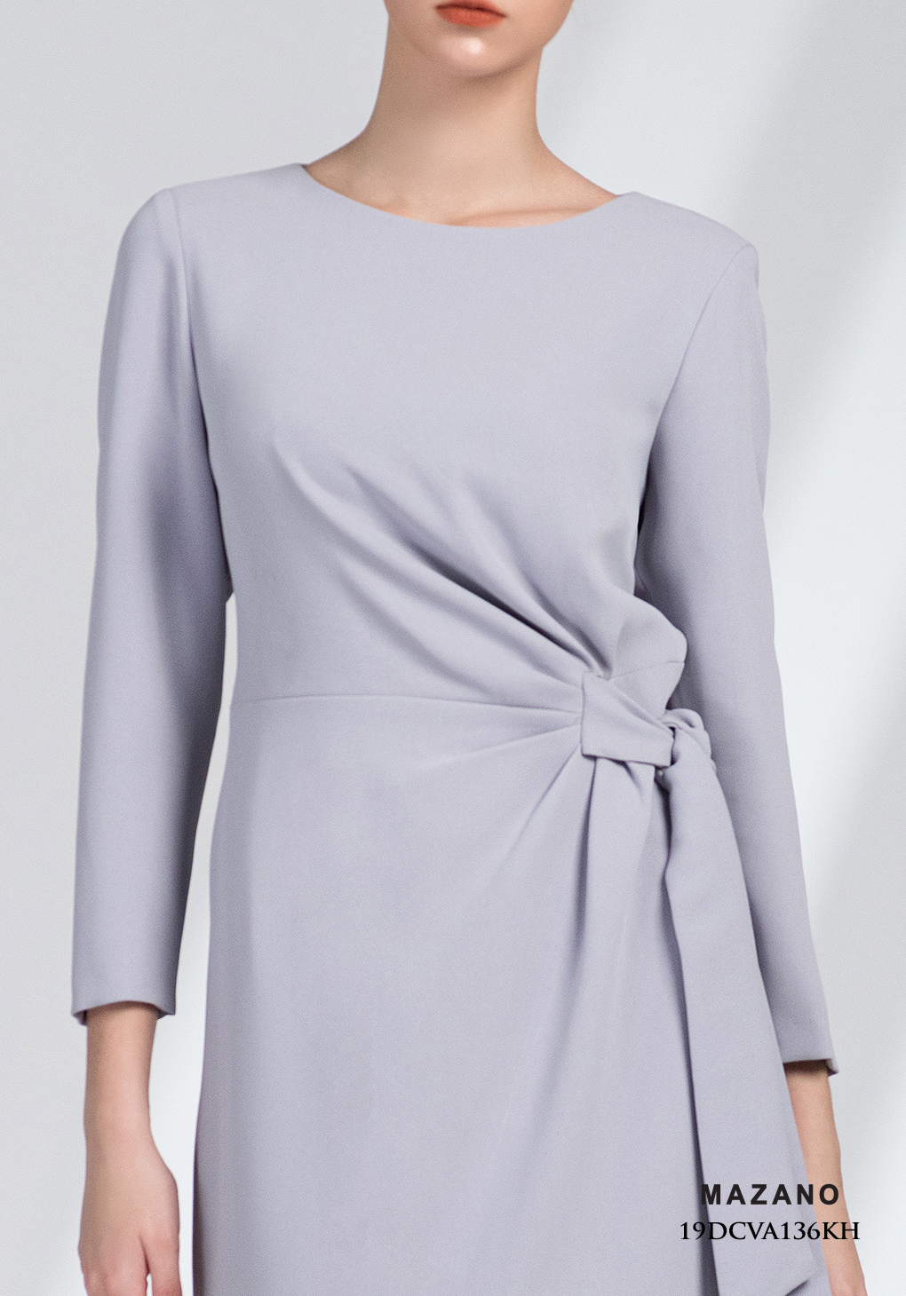 Đầm ghi giúm eo thắt nơ_thumbnail_4