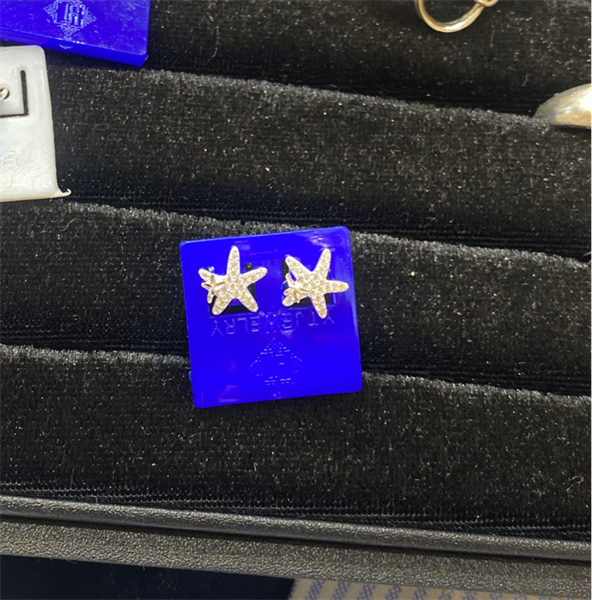 Bông tai bạc sao biển ✔