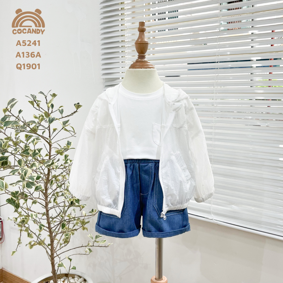 Áo khoác gió TRẮNG trơn_thumbnail_4