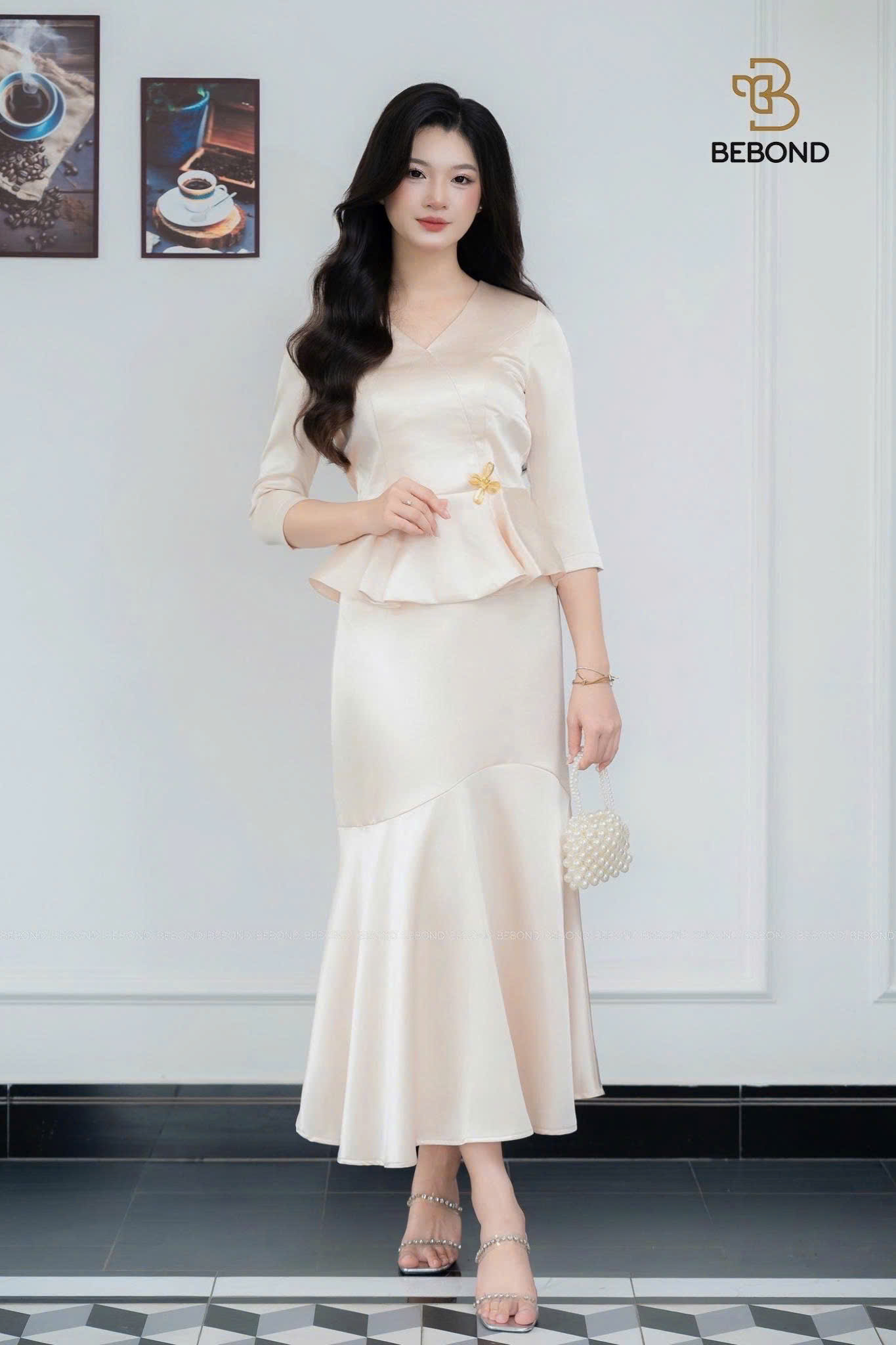 SET vest beplum NORRIS màu KEM