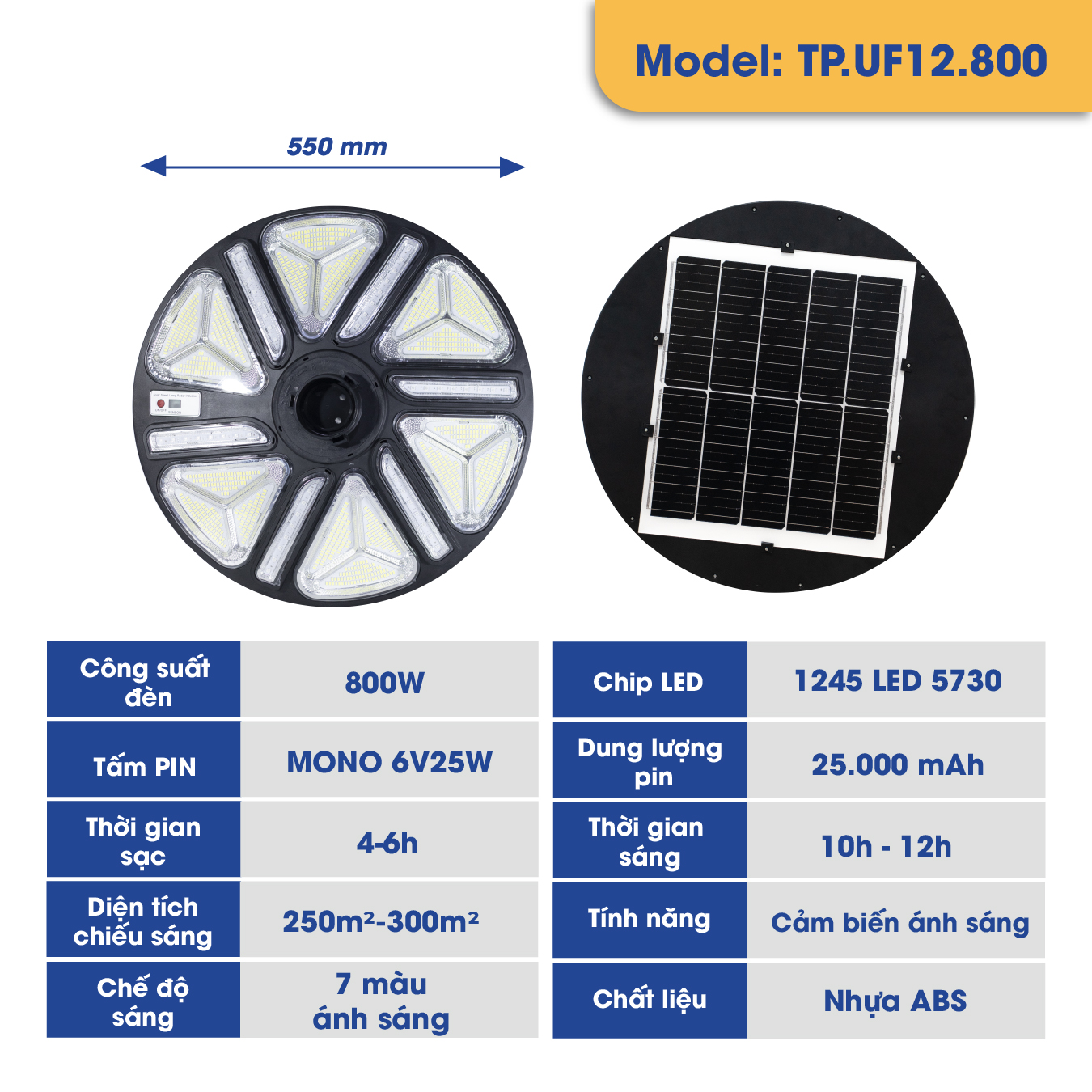 Đèn UFO trang trí 7 màu năng lượng mặt trời TP.UF12_thumbnail_1