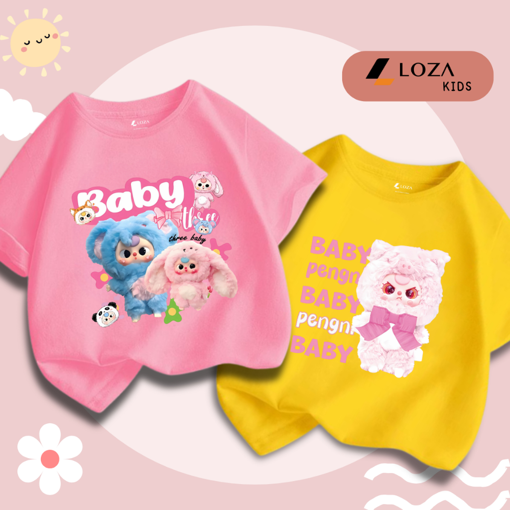 Áo phông Baby Three cho bé gái - Áo phông trẻ em Loza Kids - CA003_thumbnail_6
