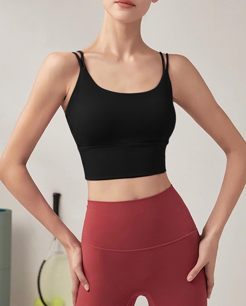 Áo Lót Thể Thao Tập Gym Yoga Nữ Yumiisport Áo Bra Hai Dây Cài Khoá Nâng Ngực Không Gọng Vải Co Giãn Thoáng Mát Sẵn Mút_thumbnail_0