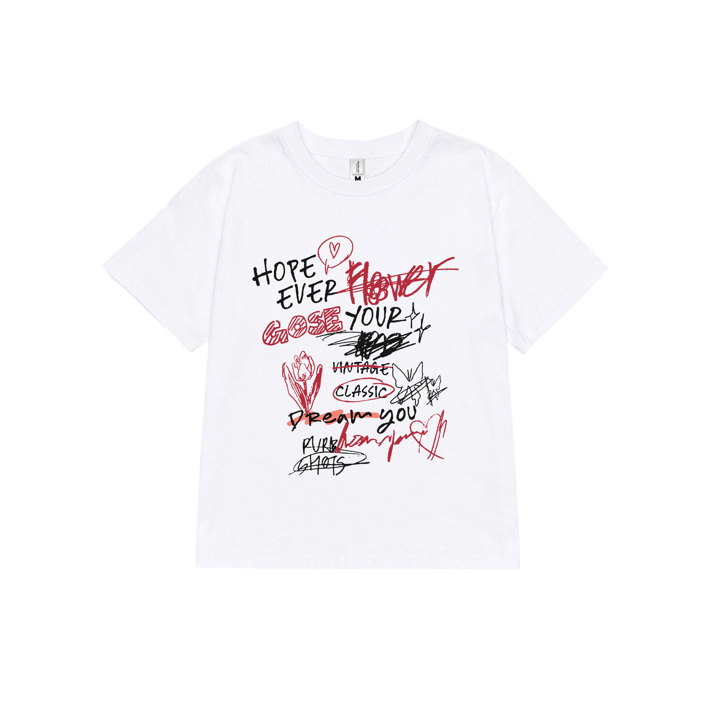 Áo thun baby tee AB002 Miucho chất vải cotton in brand name