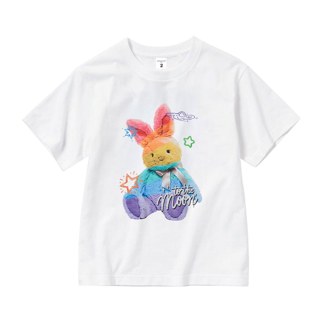 Áo thun bé gái dễ thương form rộng AED640 Miucho Kid 100% vải cotton thoáng mát basic_thumbnail_8