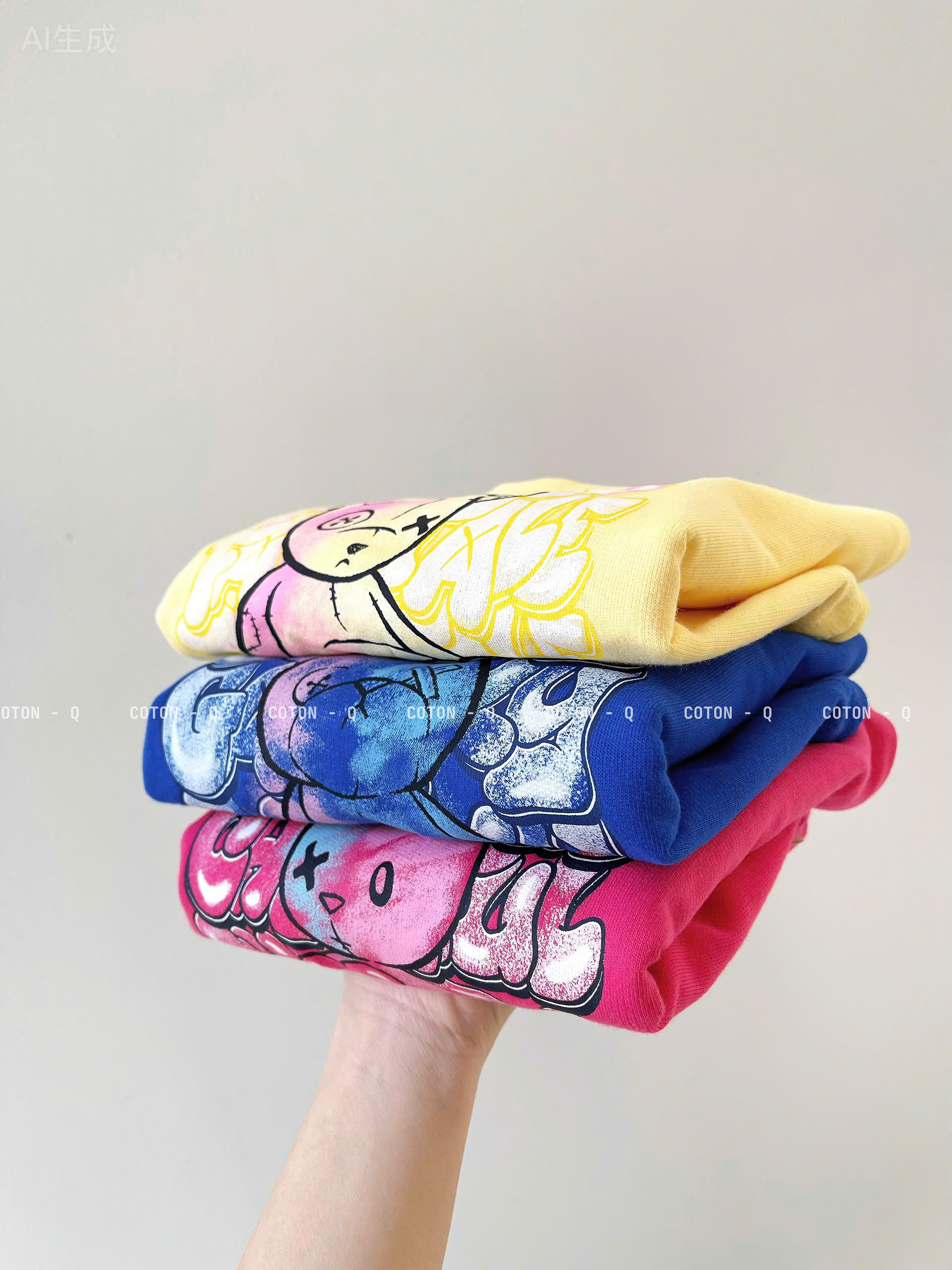 Áo tay dài rút dây xịn bé gái ( VÀNG )_thumbnail_14