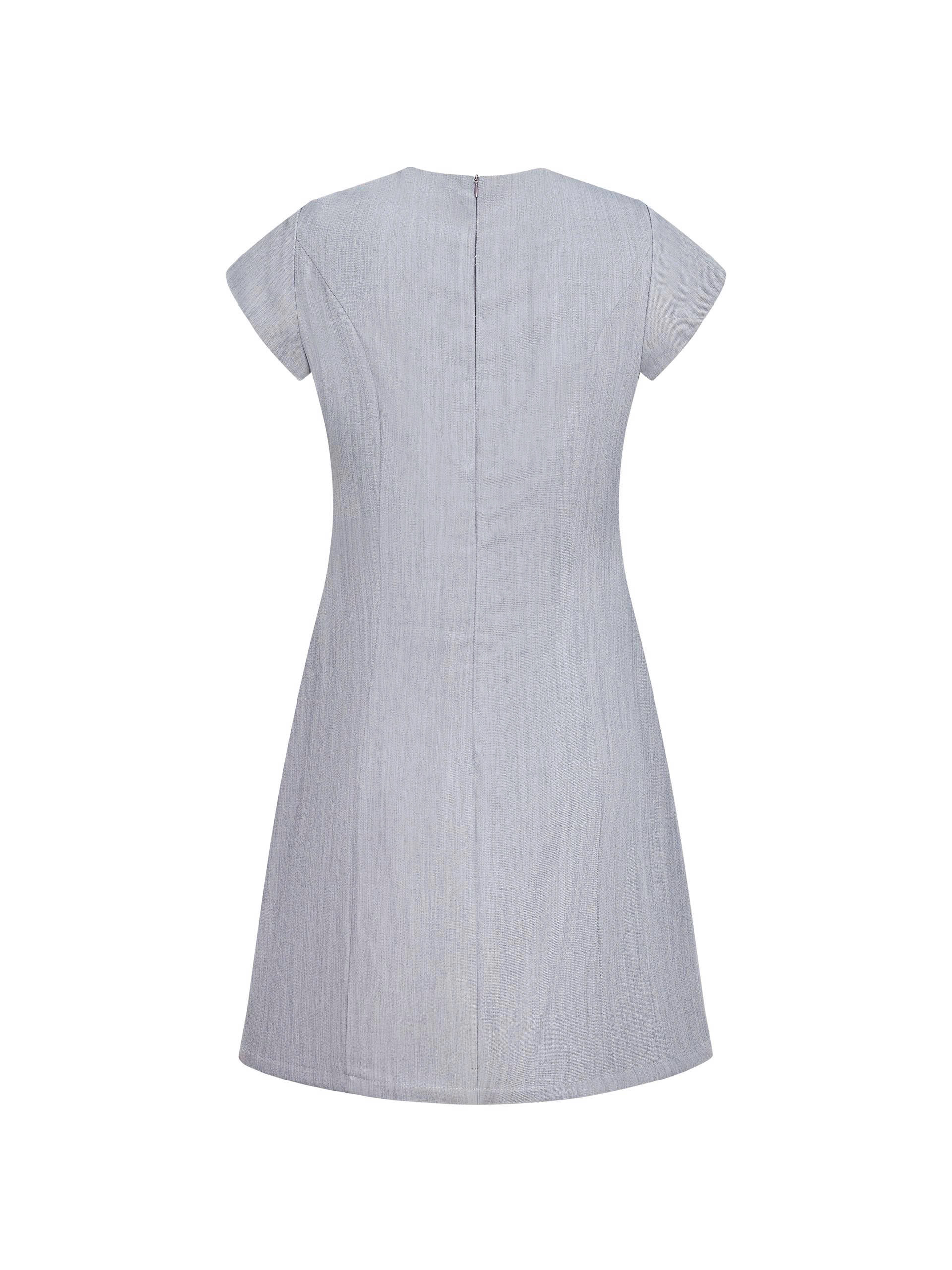 BIGSIZE -Đầm dáng A phối khoen ngực V-DA188