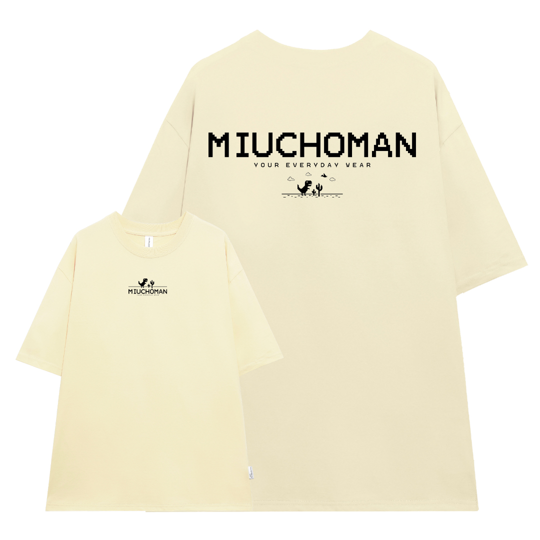 Áo thun nam form rộng ATD382 Miucho Man cotton cổ tròn in typography_thumbnail_0