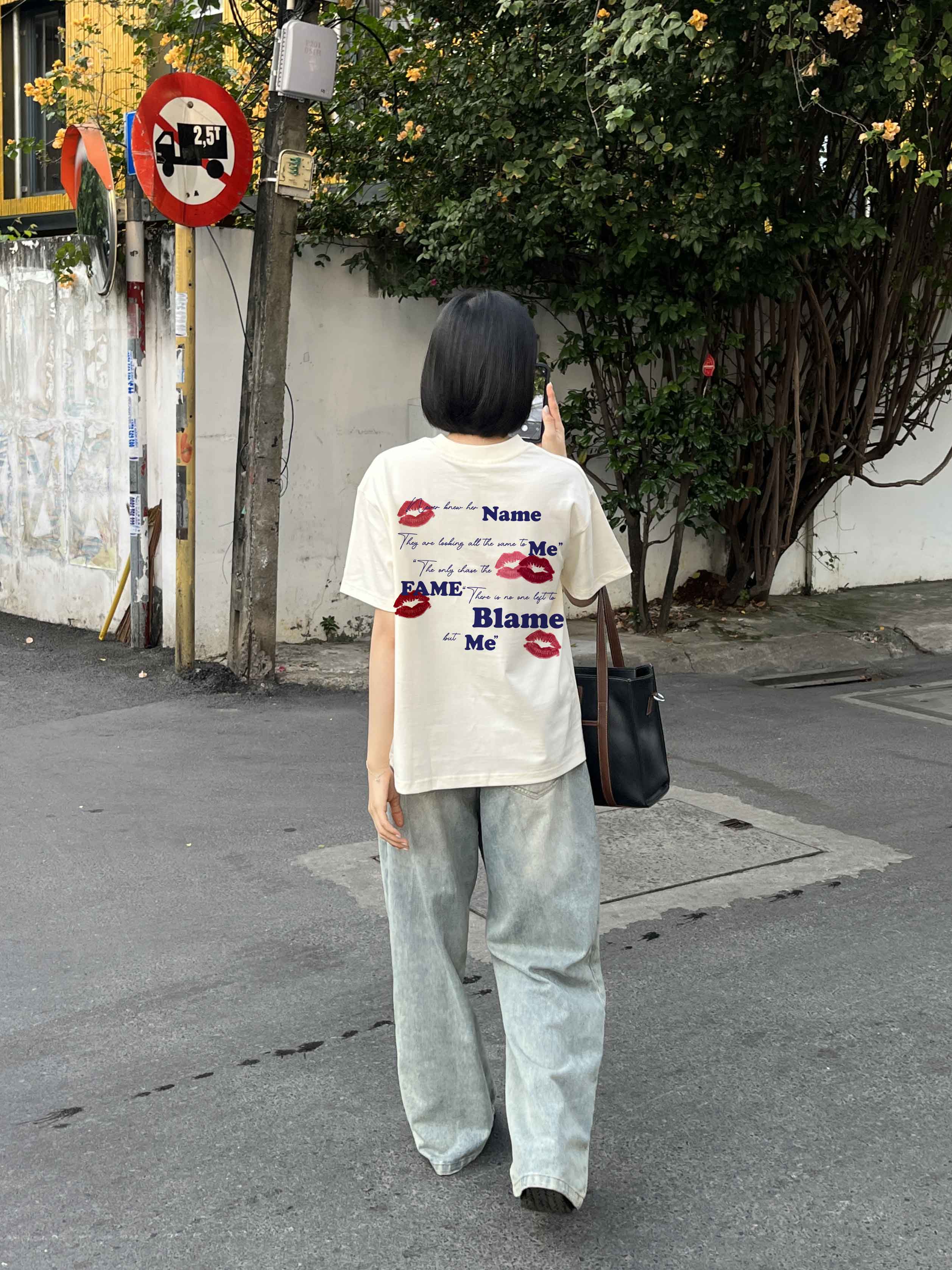 Áo phông đôi nam nữ form boxy 1984 Miucho Club cổ tròn vải cotton 2c 250gsm in mix_thumbnail_5