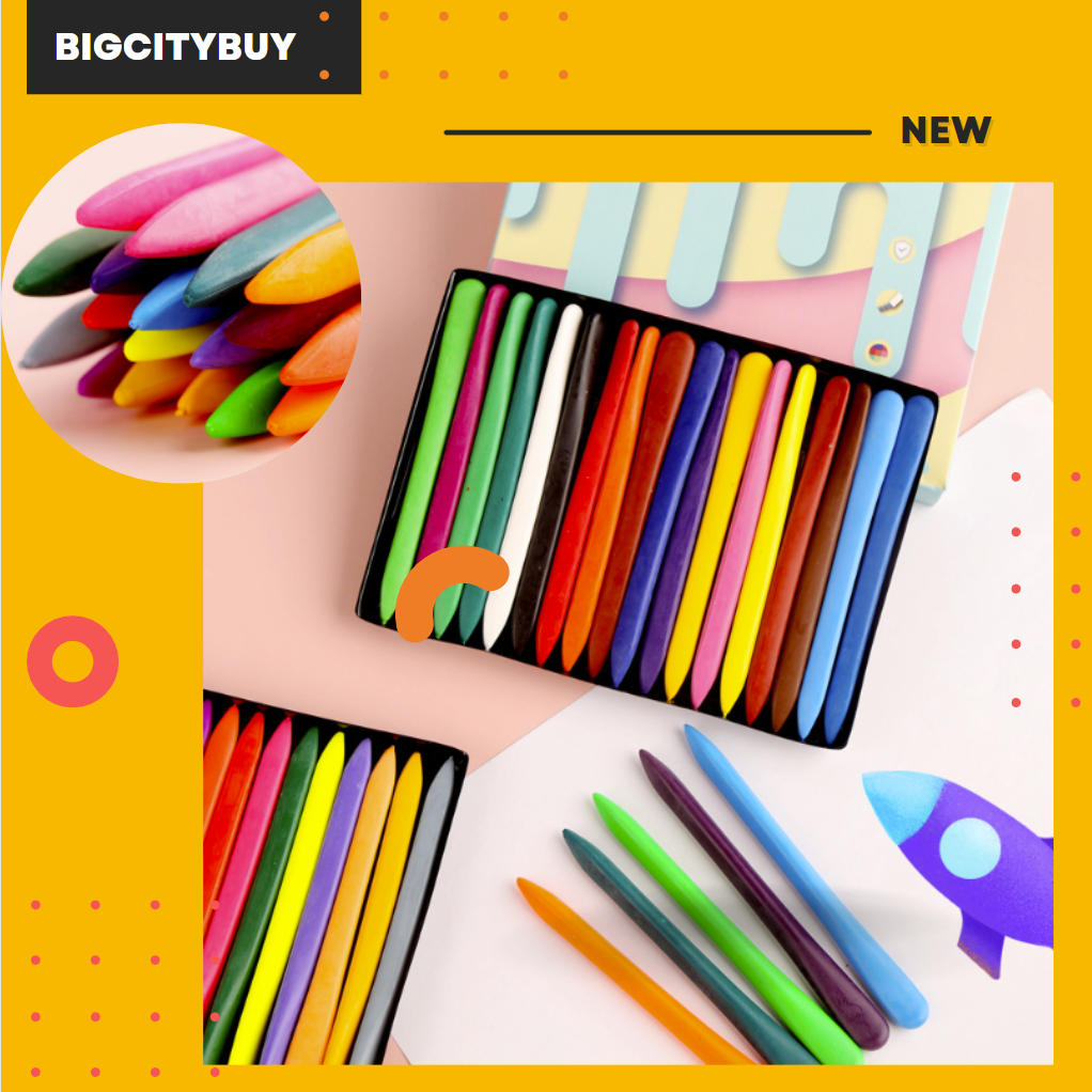 Set Bút Tô Màu Hữu Cơ 24 Màu Cho Bé Yêu Tập Vẽ An Toàn Không Sợ Dây Bẩn_thumbnail_0