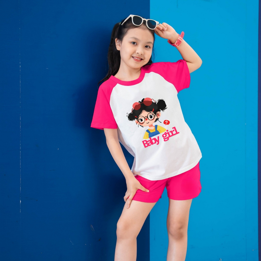 Bộ đồ bé gái in hình Bé gái Baby Girl - Loza Kids FB365_thumbnail_5