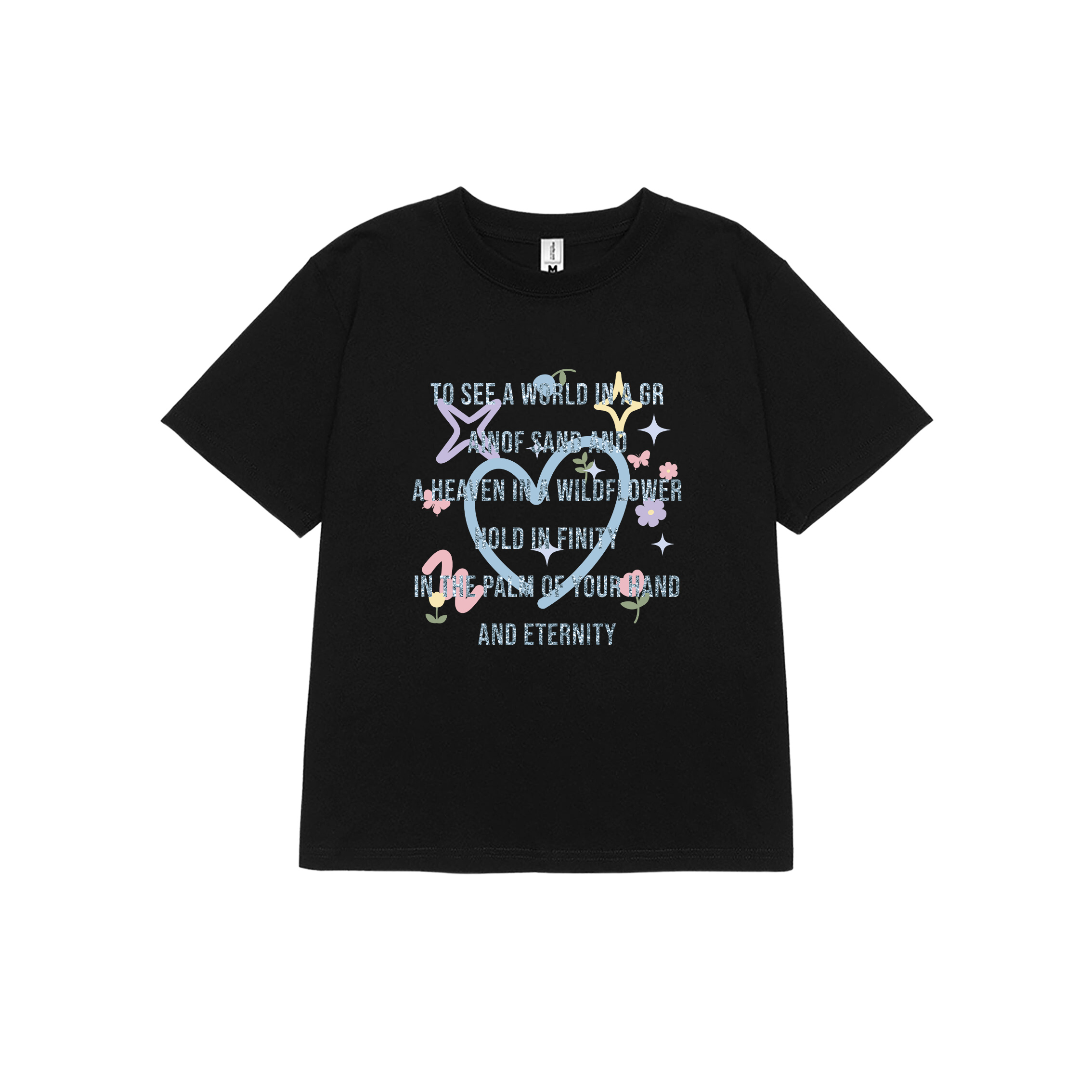 Áo Thun baby tee trái tim form ôm ABD1347 Miucho vải cotton co giãn in mix_thumbnail_8