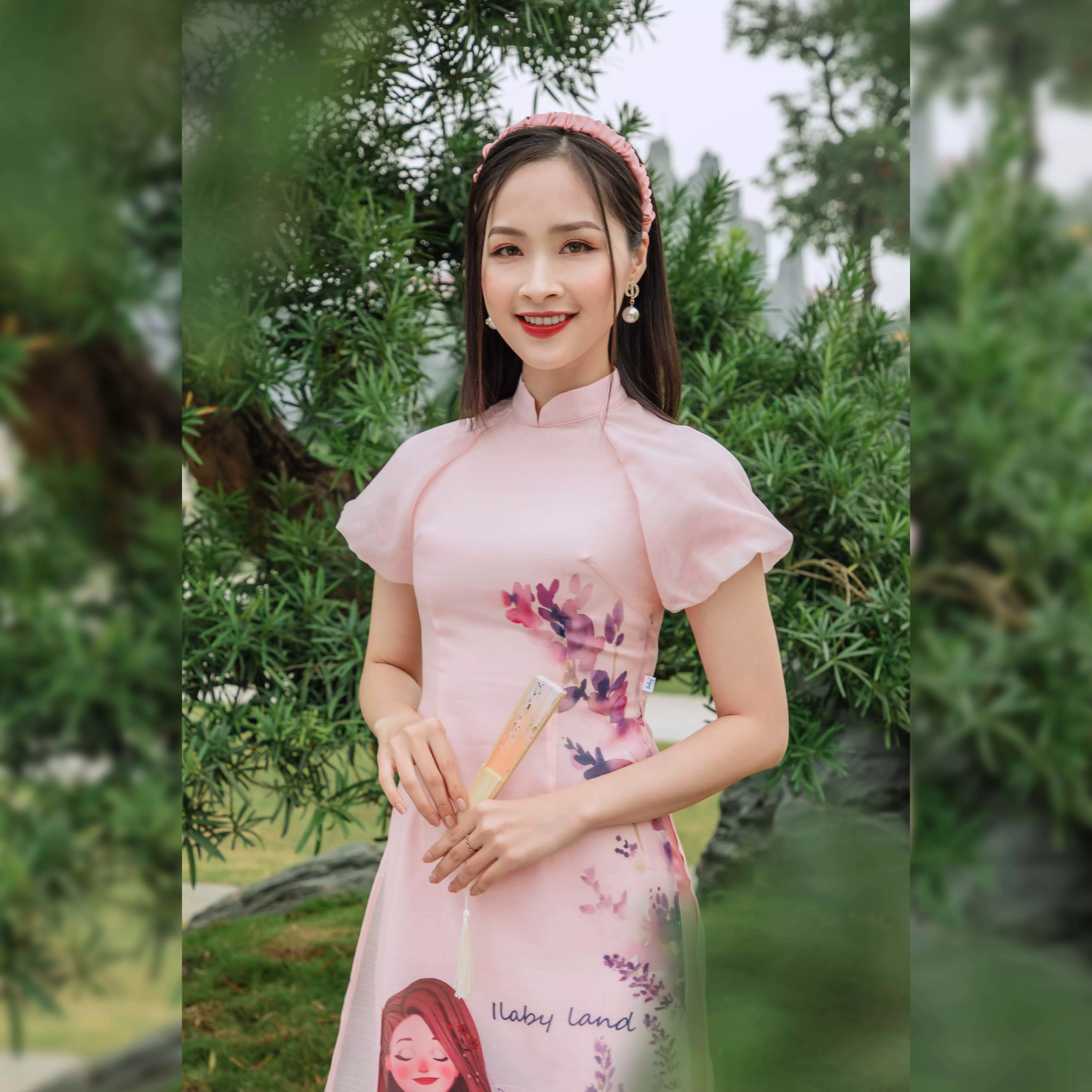 Áo dài mẹ hồng Ilaby land_thumbnail_4