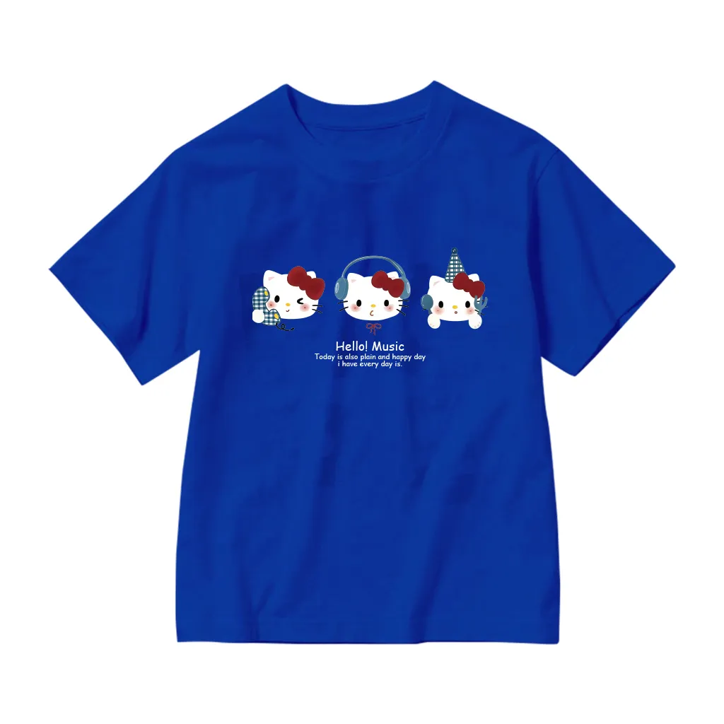 Áo thun form rộng cho bé gái Kado vải cotton co giãn 4 chiều thoáng mát Kitty dễ thương in mix 2887_thumbnail_14