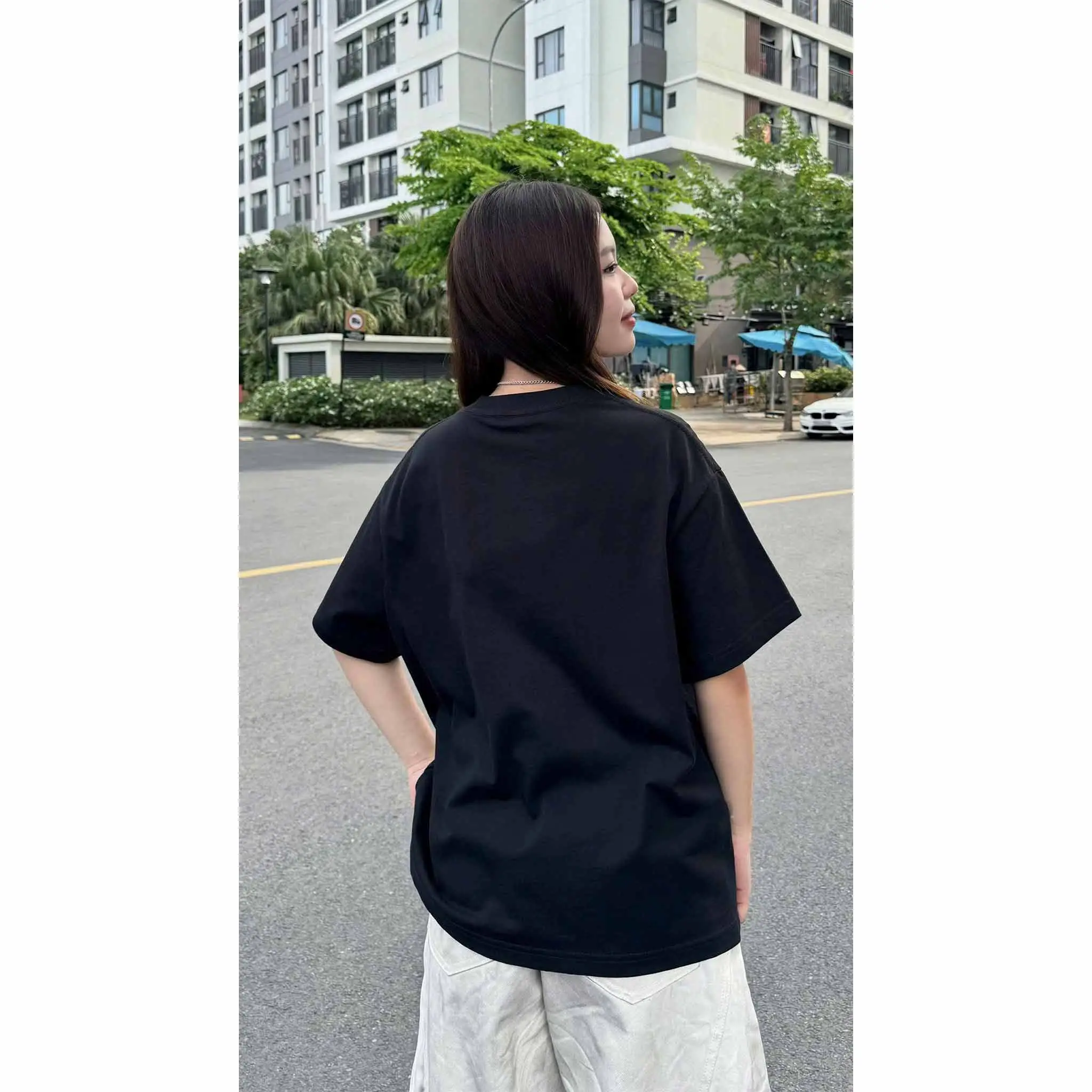 Áo thun boxy nam nữ Miucho Club vải cotton thoáng mát Spongebob in mix dễ thương 2827_thumbnail_9