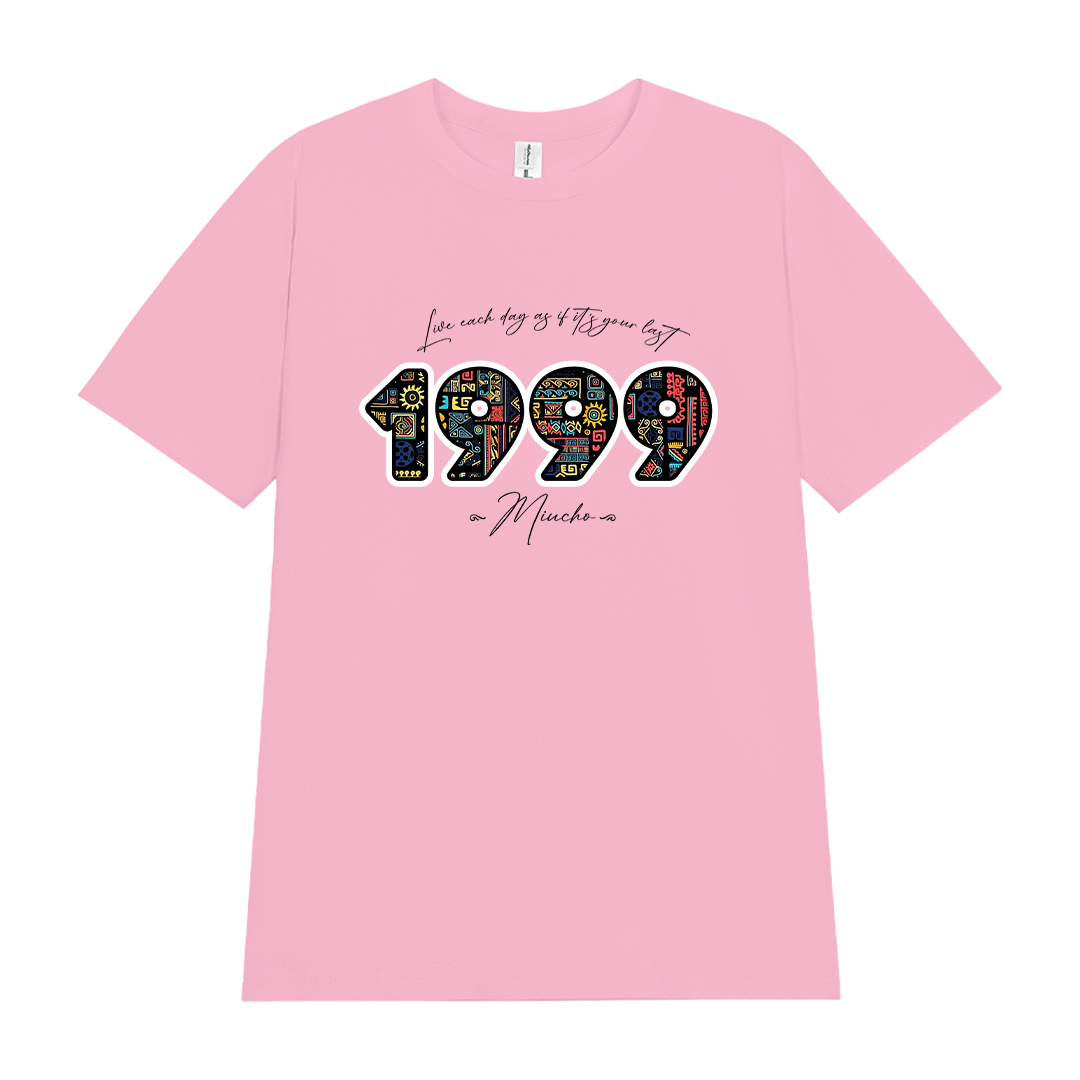 Áo thun nữ in năm sinh 1999 form vừa regular vải cotton 4c thoáng mát ARD1786 Miucho Chic in mix_thumbnail_9