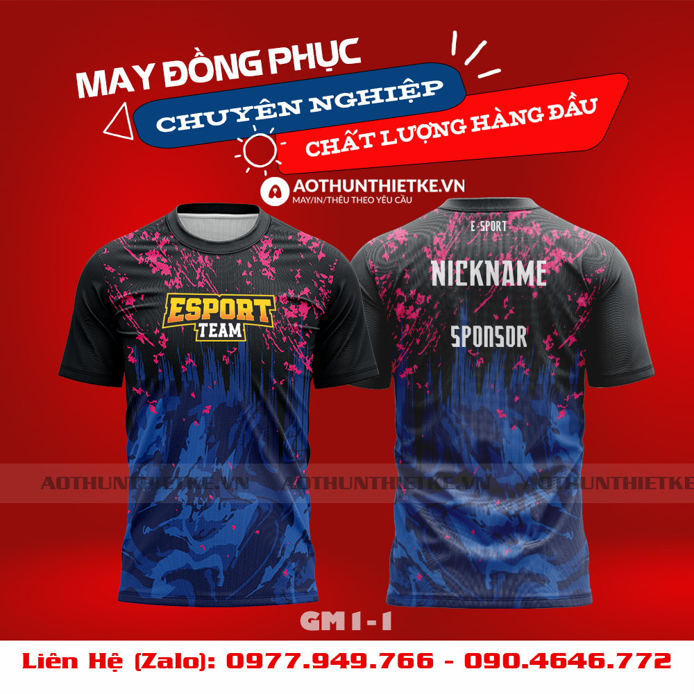 Mẫu Áo Game Thủ Esports Thiết Kế - TKGM103