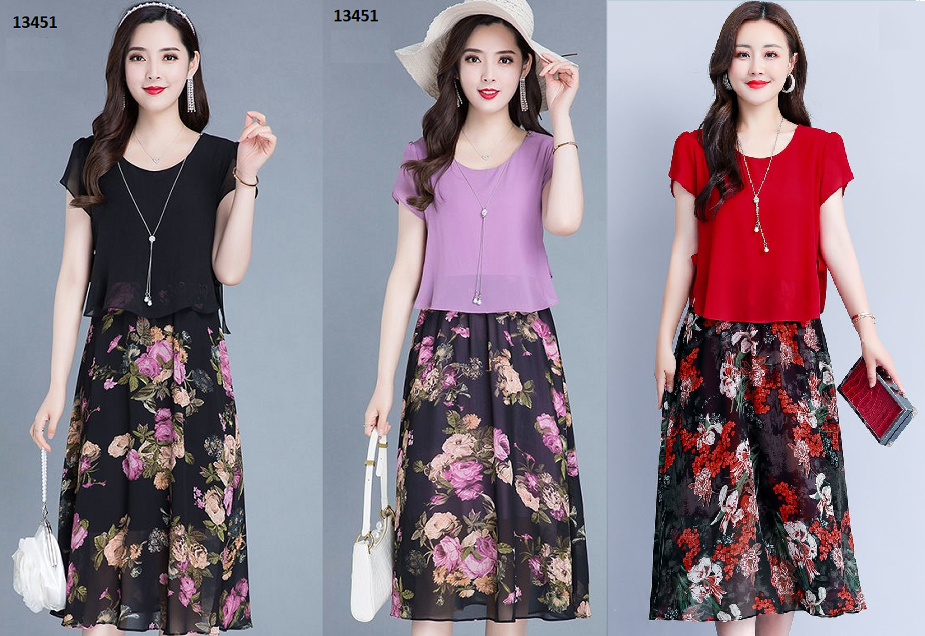 13451-Đầm xòe giả  kiểu rời in họa tiết hoa_thumbnail_0