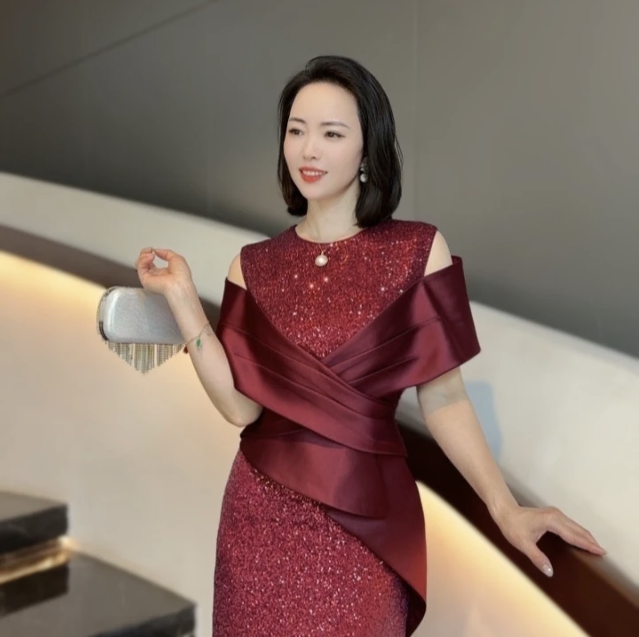 Đầm kim sa tôn dáng cao cấp_thumbnail_2