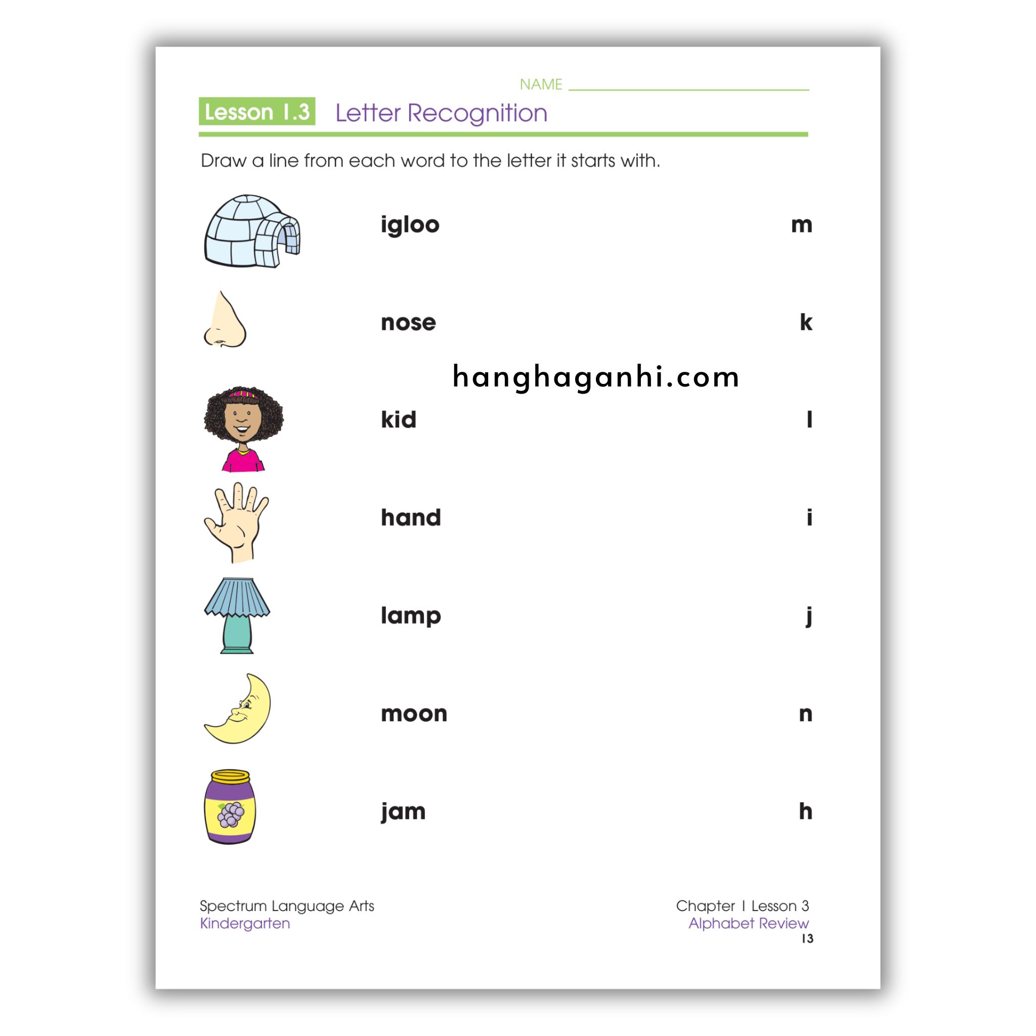 Sách Spectrum Language Arts Workbook Grade K_thumbnail_10
