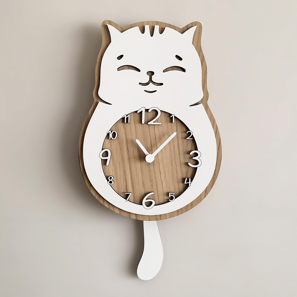 Đồng Hồ Gỗ Hình Thú Cưng - Treo Tường & Để Bàn, Decor & Quà Tặng Cute_thumbnail_7