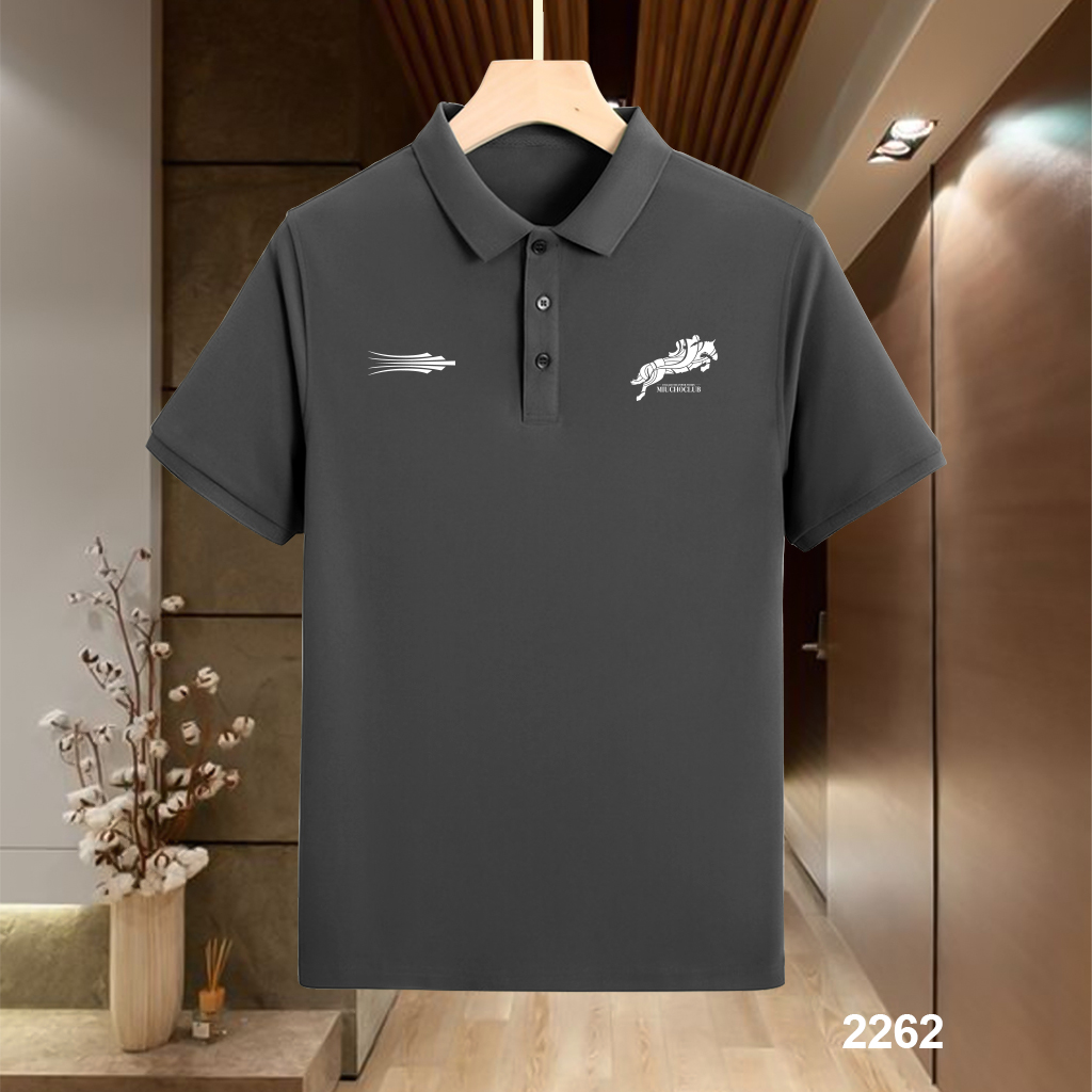 Áo polo nam trẻ trung form vừa 2262 Miucho Iconic vải cá sấu polyester co giãn thoáng mát in mix_thumbnail_3