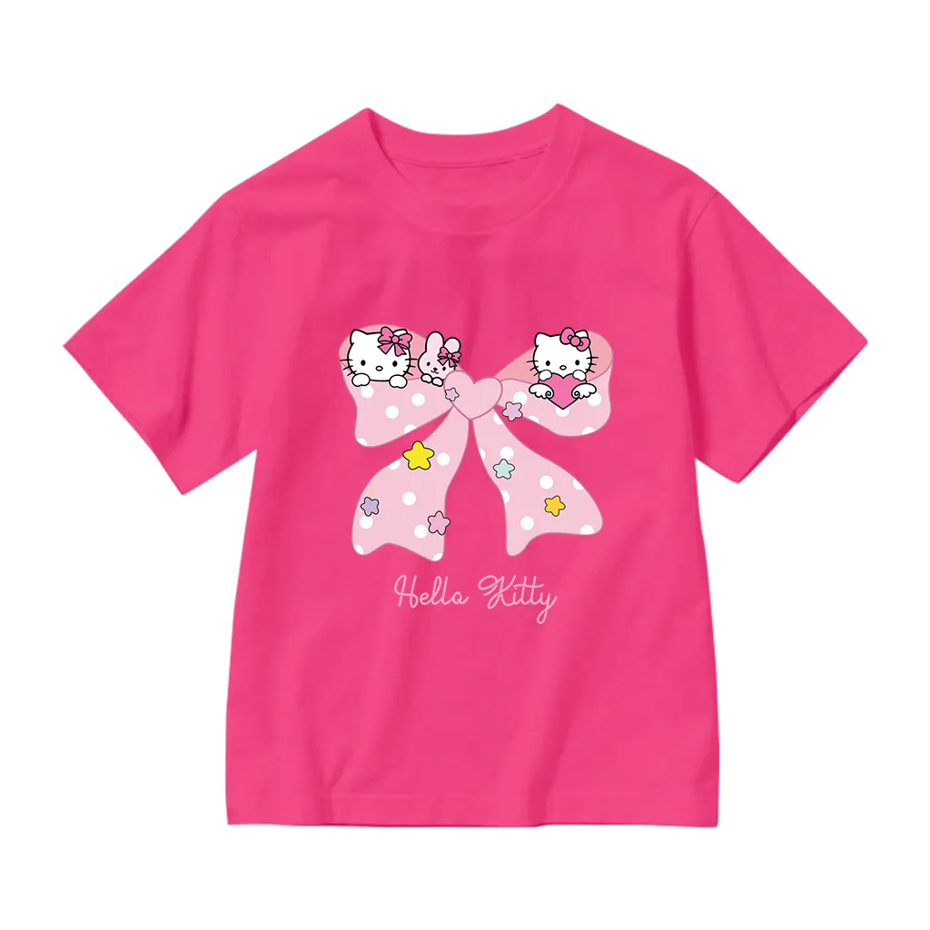 Áo thun bé gái form rộng Kado vải cotton thoáng mát mềm mại Hello Kitty hình nơ siêu cute 2881_thumbnail_12