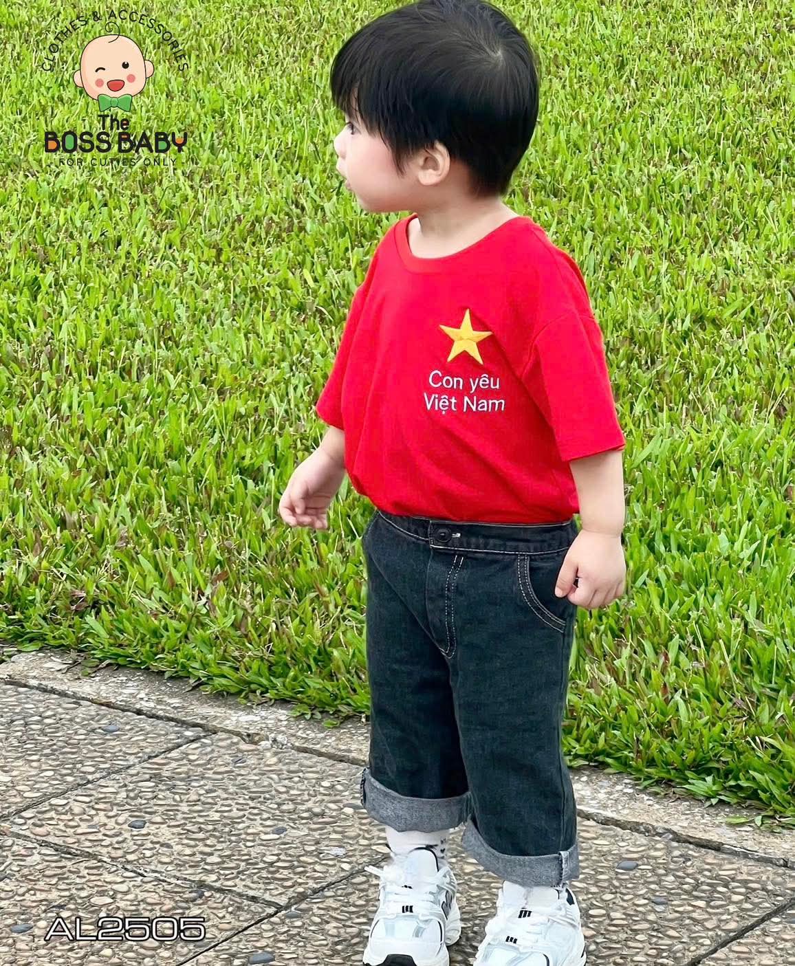 Áo cotton đỏ thêu sao vàng Yêu VN_thumbnail_2