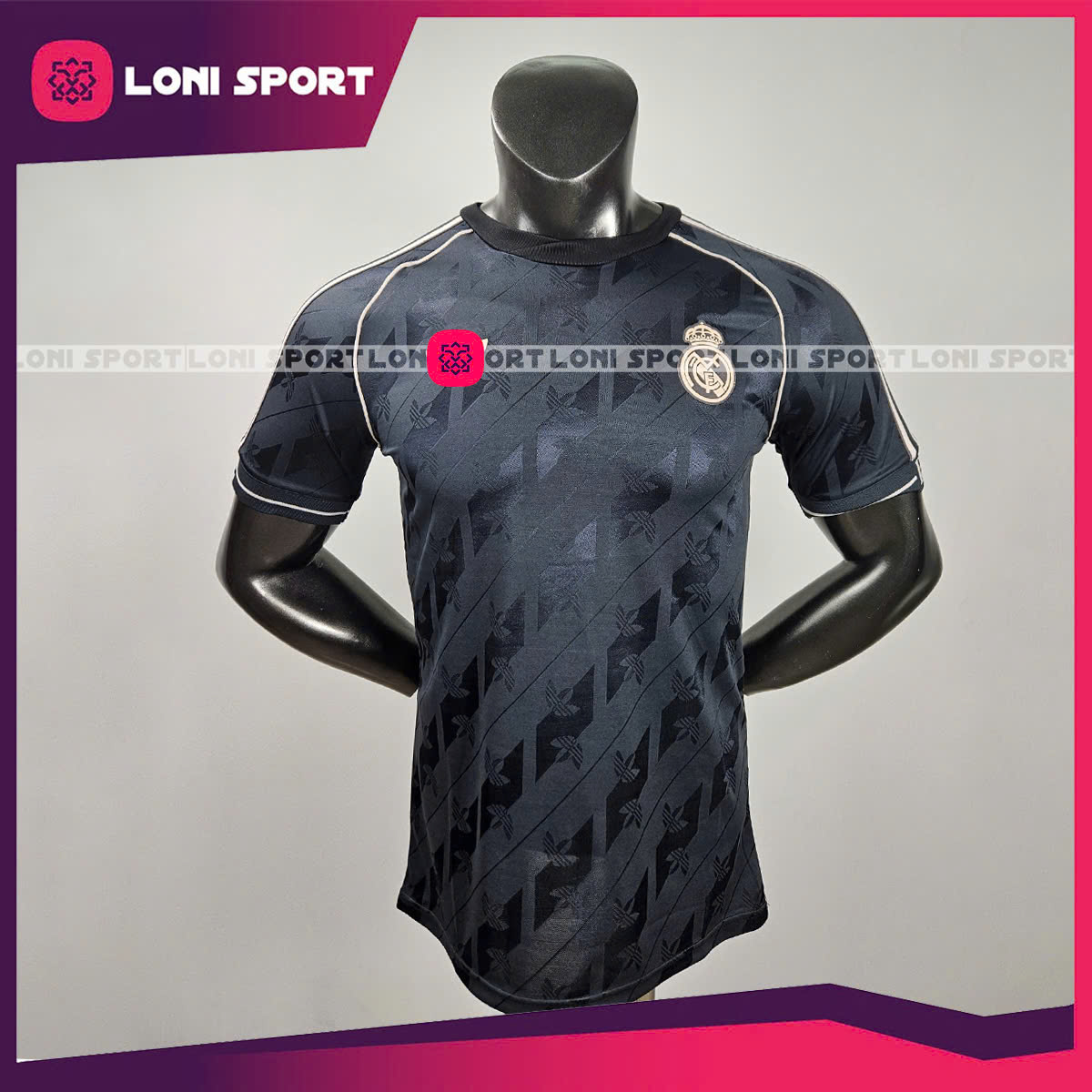 Áo Real Lifestyler xám đen 24/25 SF