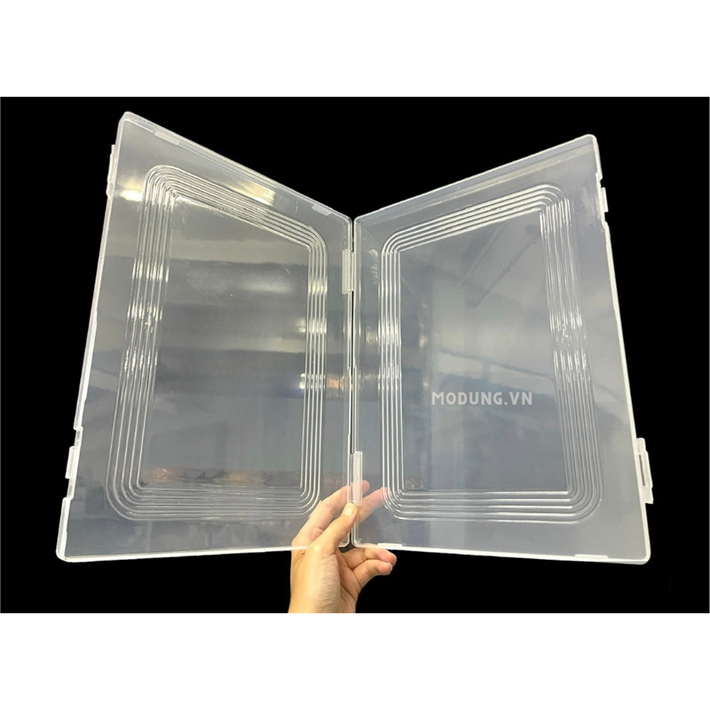 Hộp nhựa trưng bày móng mẫu - mi mẫu - size lớn