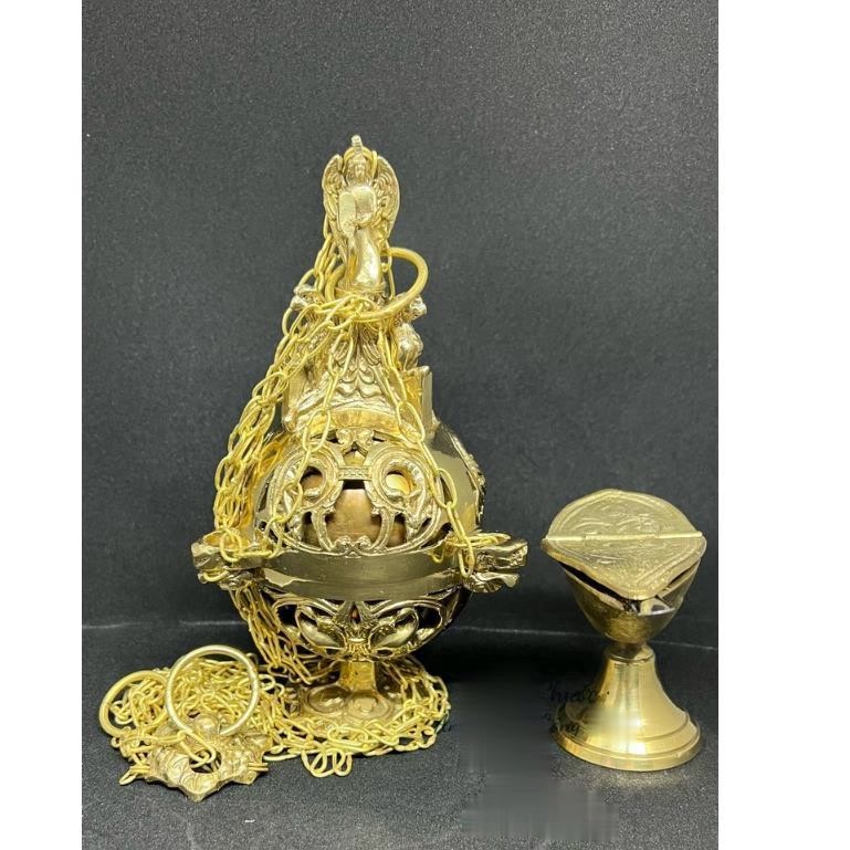 Bình Xông Hương Công Giáo - Bình Xông Hương Hình Cầu Mây Vật Phẩm Phụng Vụ Công Giáo - Quà tặng Công Giáo