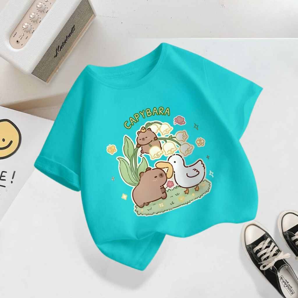Áo thun bé gái in hình Capybara - Loza Kids AT2800_thumbnail_7